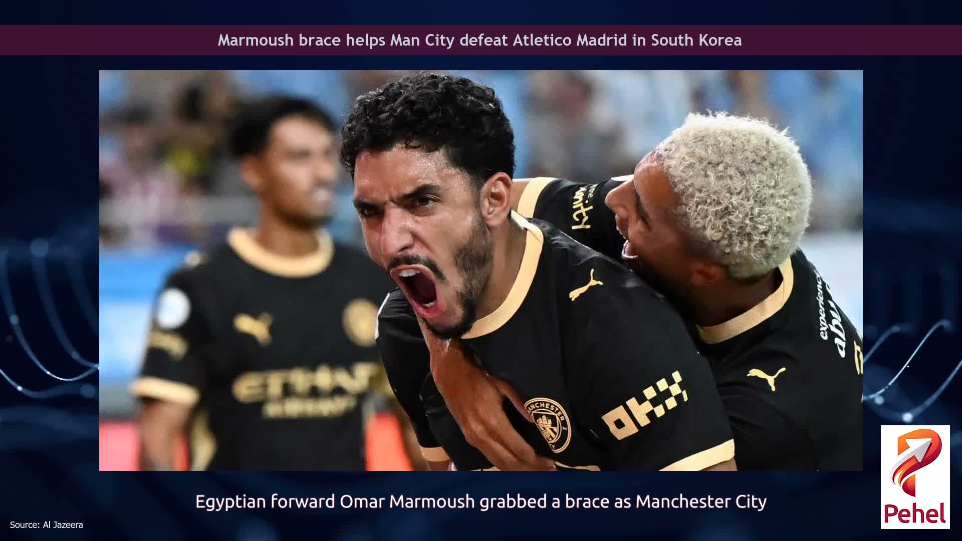 Marmoush brace helps Man City defeat Atletico Madrid in South Korea