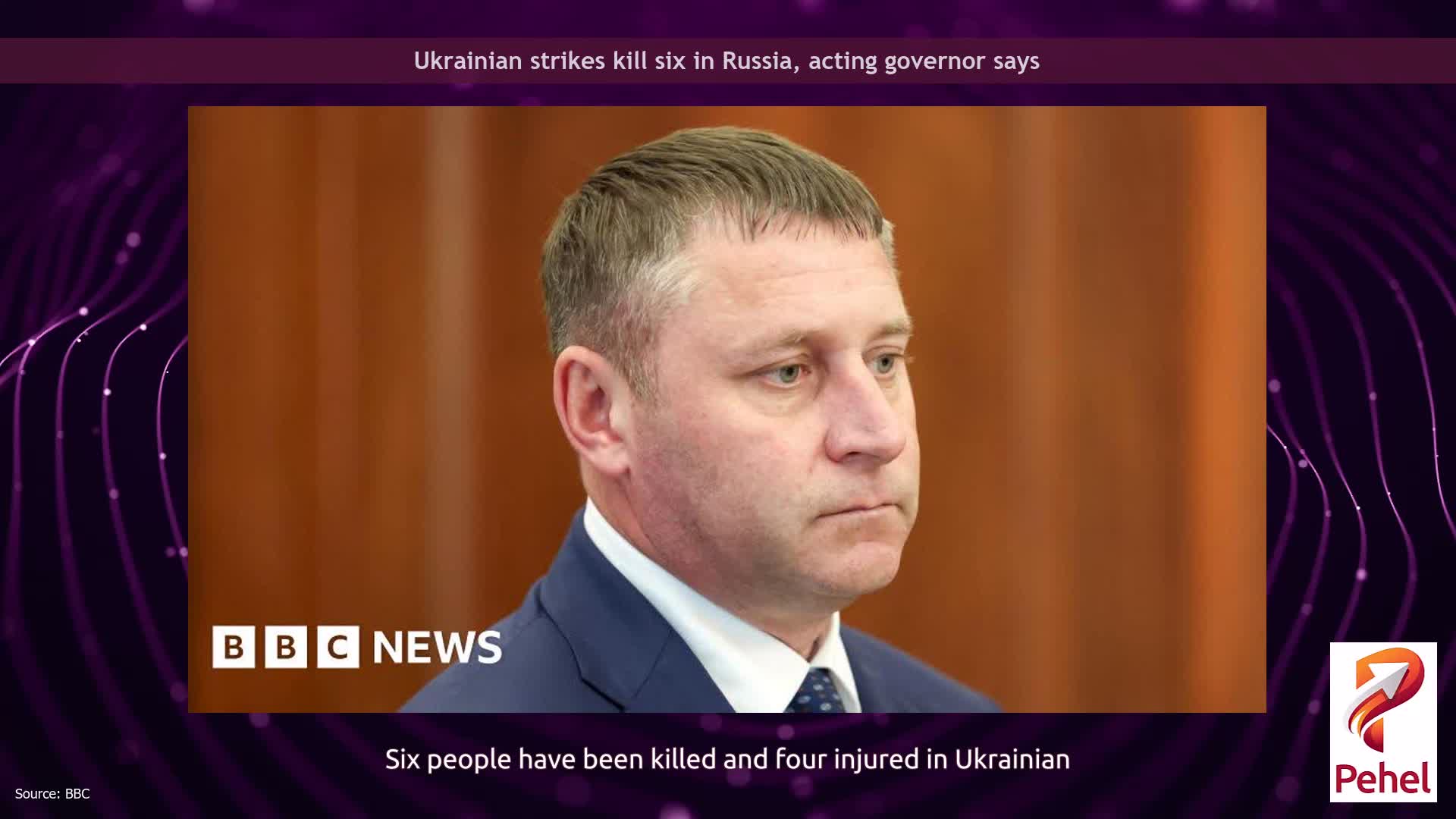 Ukrainian strikes kill six in Russia, acting governor says