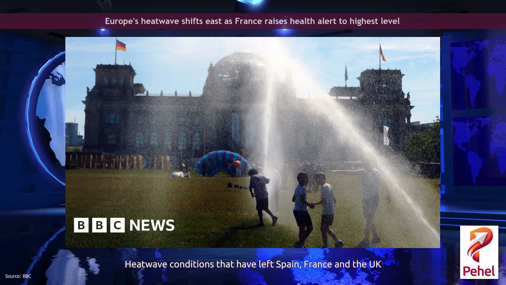 Europe's heatwave shifts east as France raises health alert to highest level