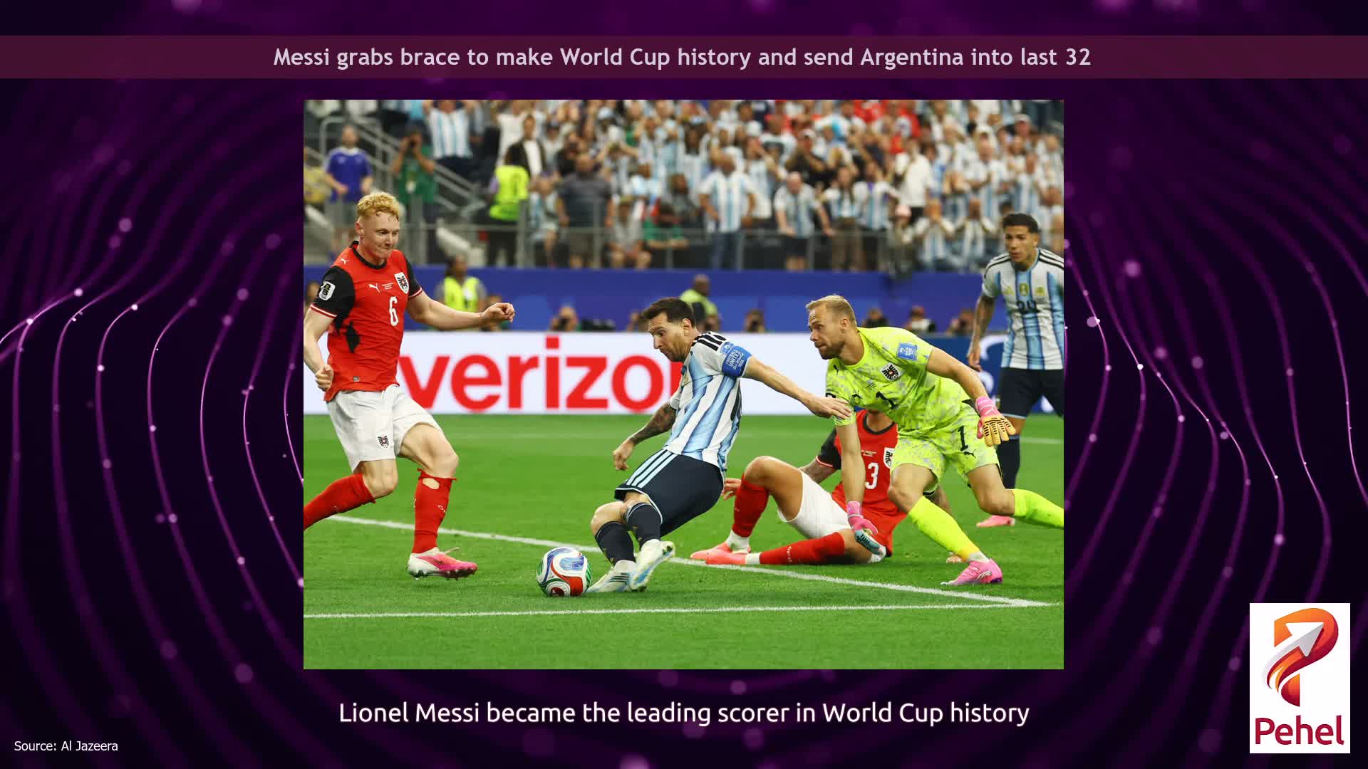 Messi grabs brace to make World Cup history and send Argentina into last 32