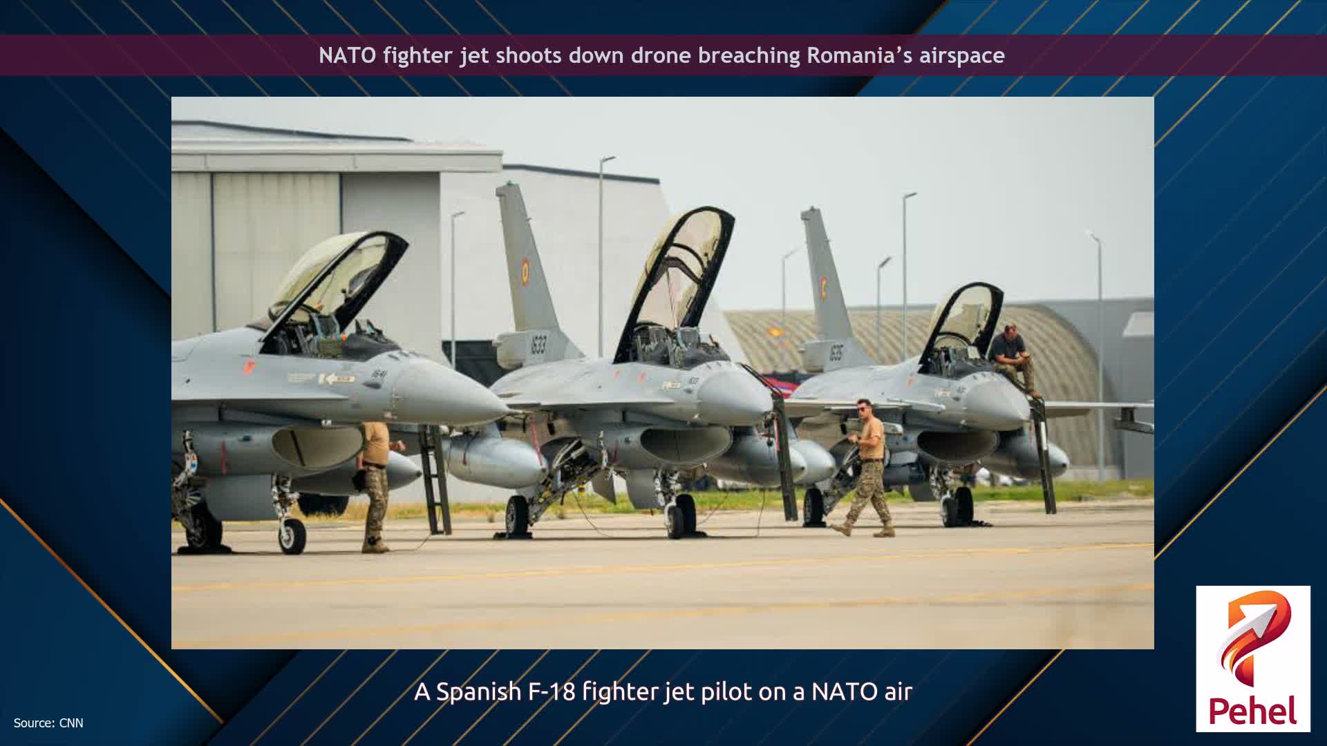 NATO fighter jet shoots down drone breaching Romania’s airspace