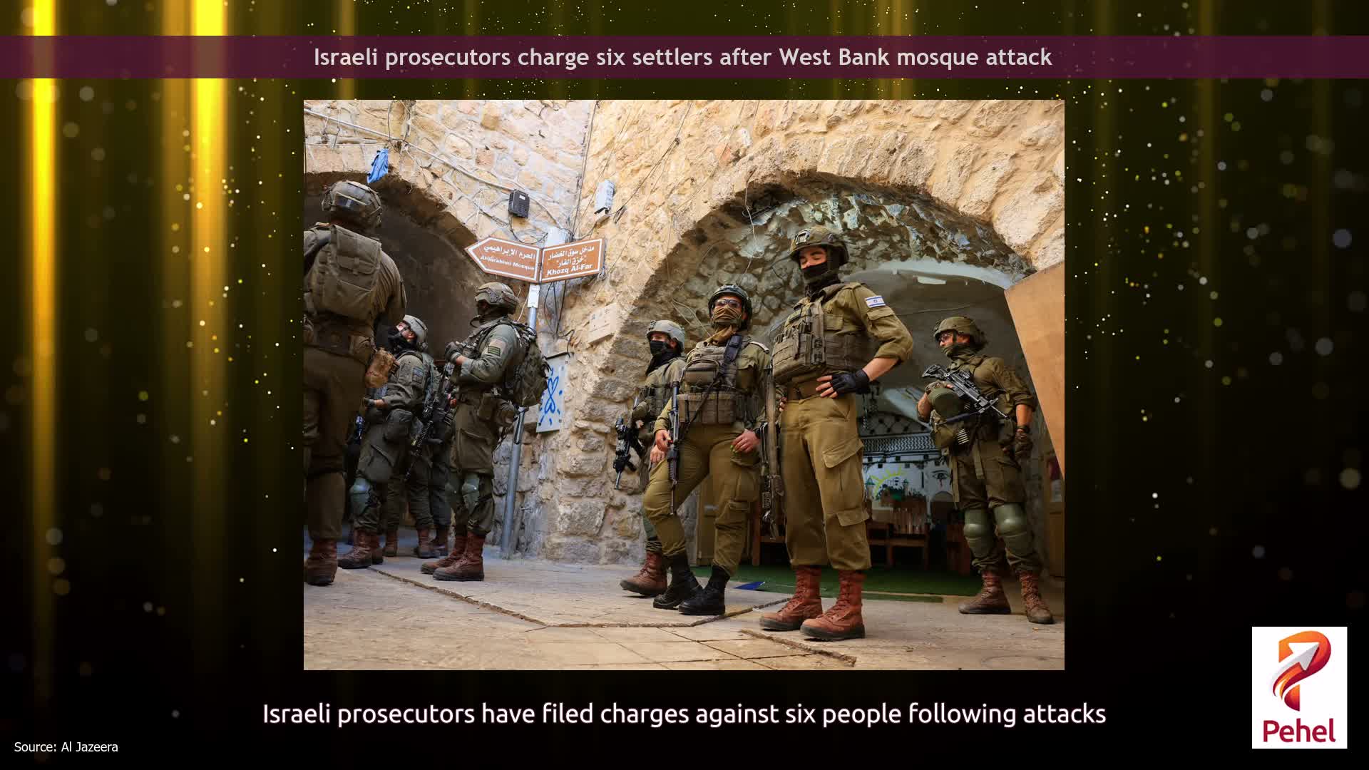 Israeli prosecutors charge six settlers after West Bank mosque attack