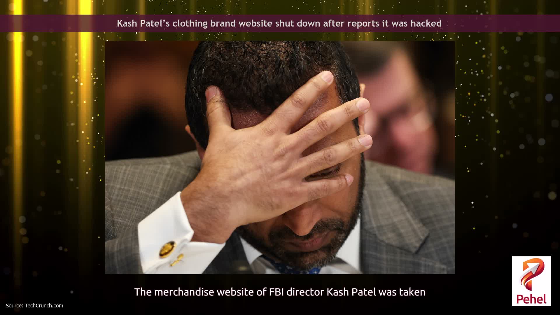 Kash Patel’s clothing brand website shut down after reports it was hacked