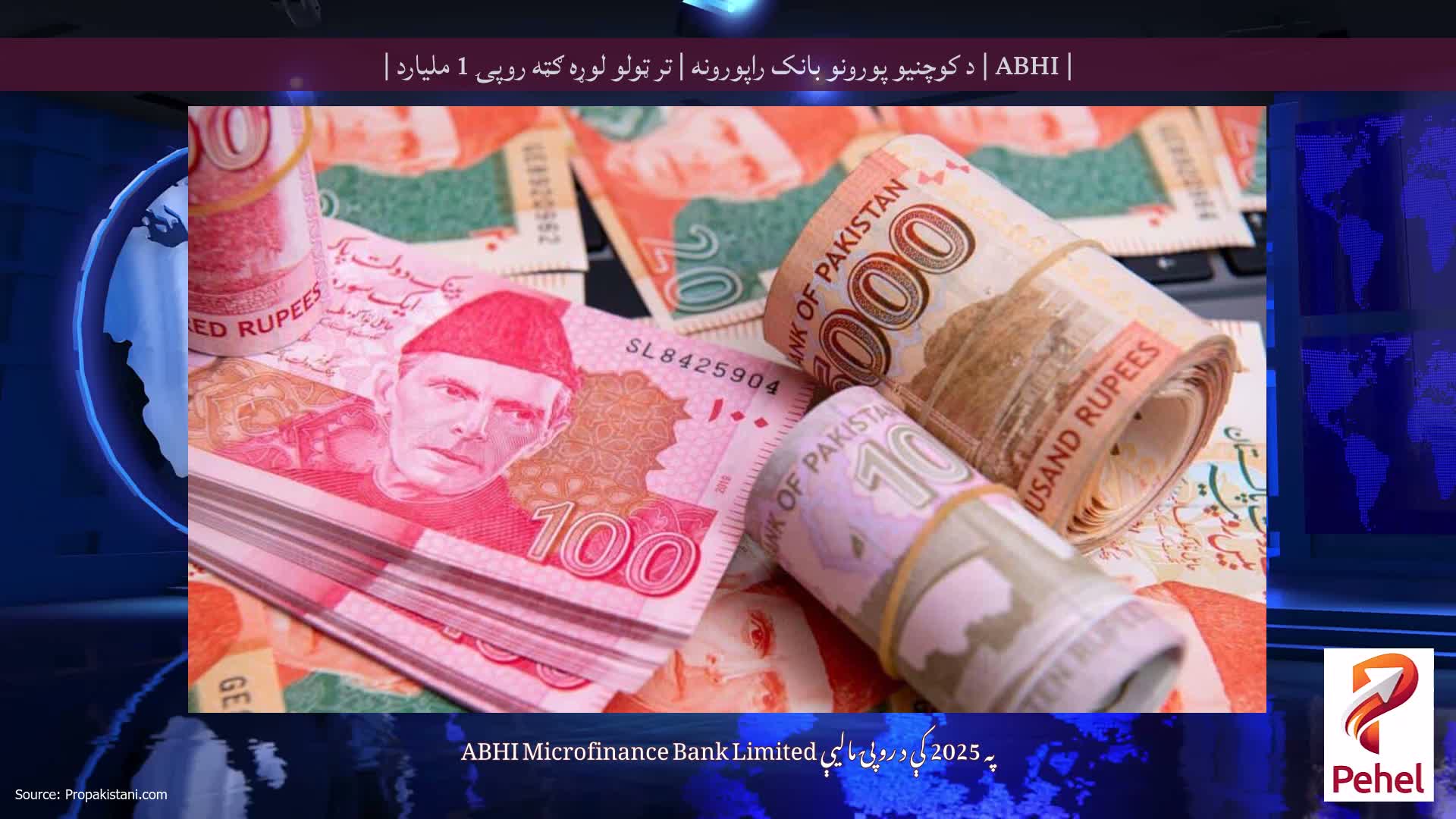 | ABHI | د کوچنیو پورونو بانک راپورونه | تر ټولو لوړه ګټه روپۍ 1 ملیارد |
