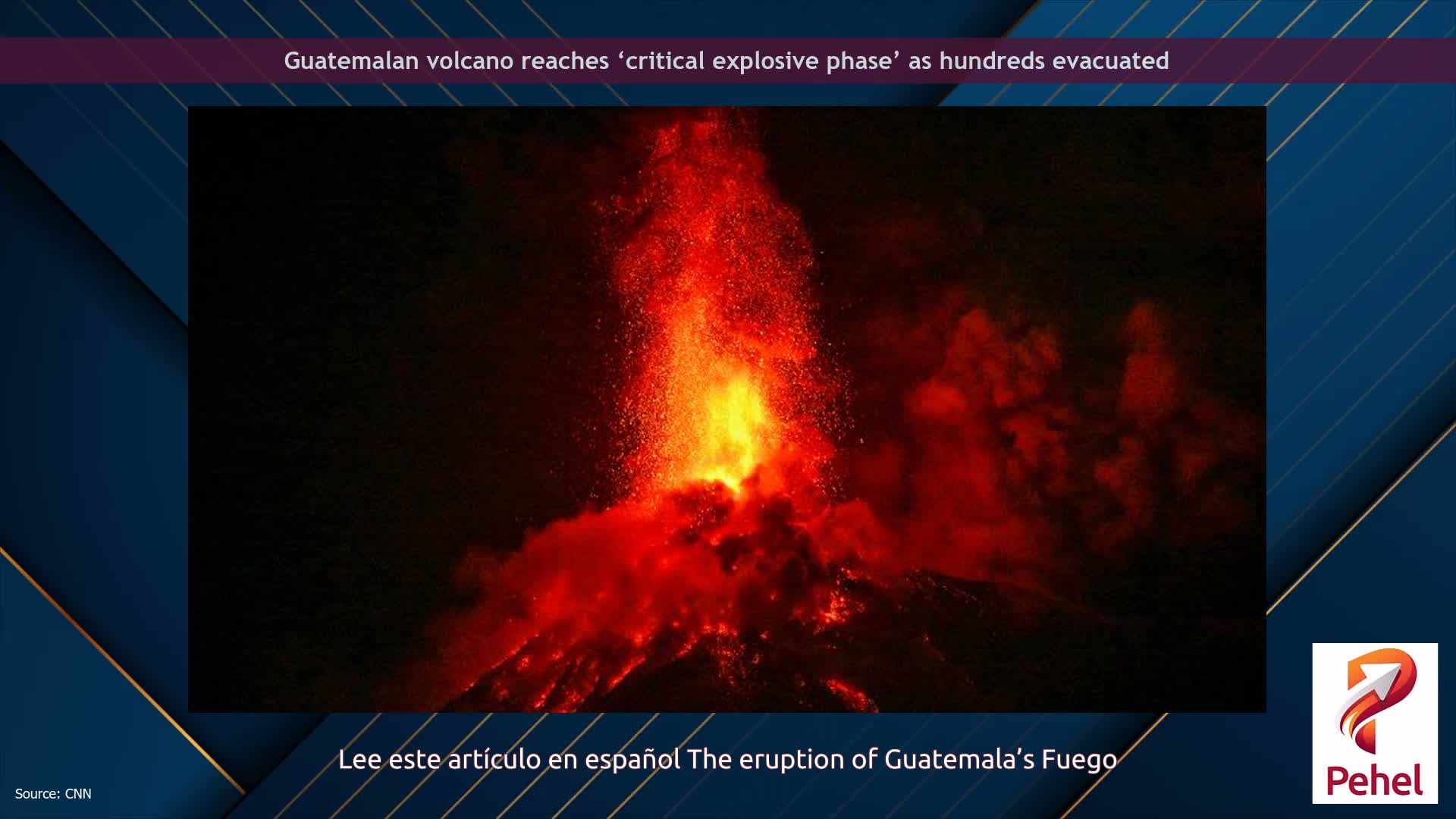 Guatemalan volcano reaches ‘critical explosive phase’ as hundreds evacuated