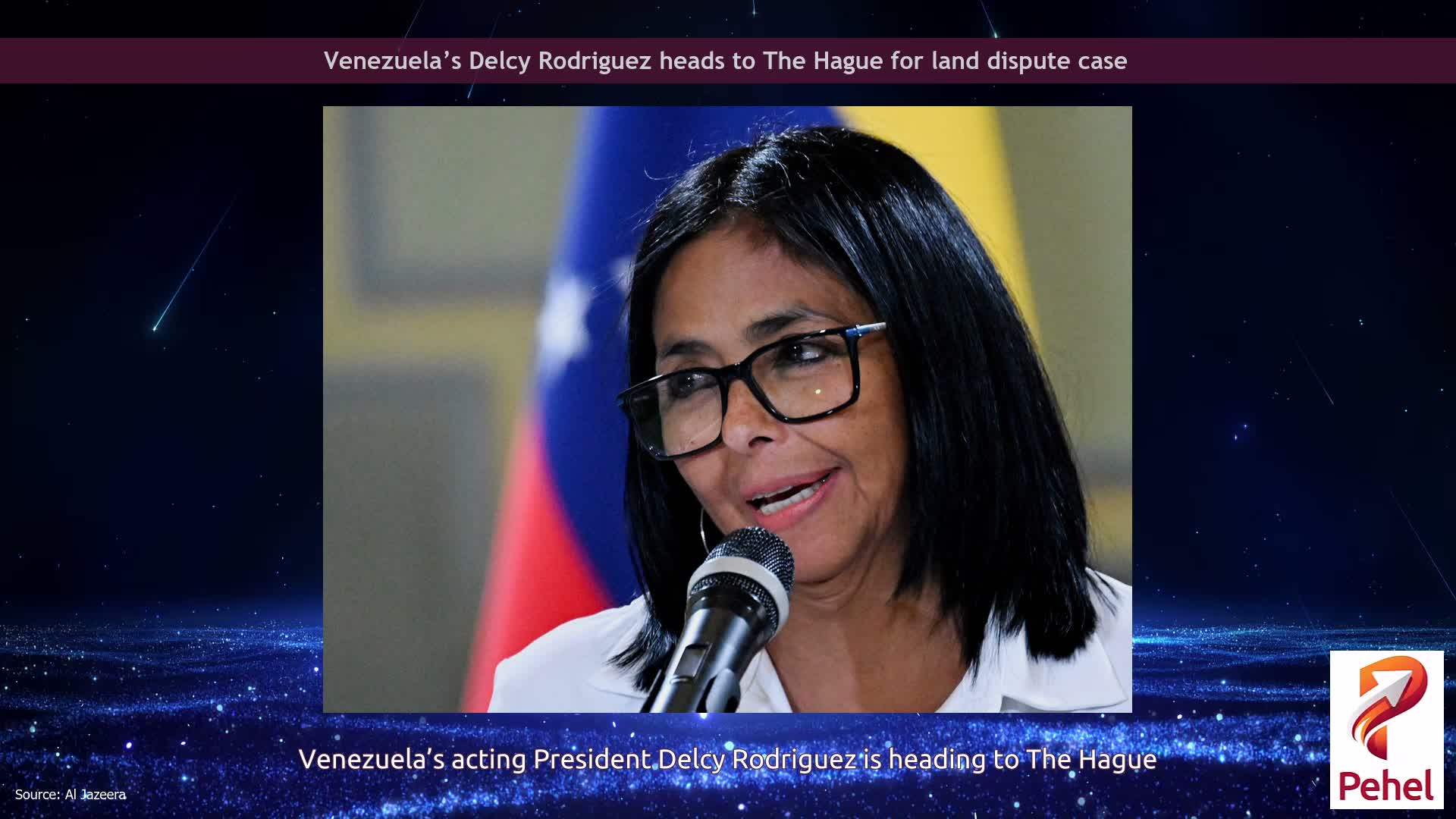 Venezuela’s Delcy Rodriguez heads to The Hague for land dispute case