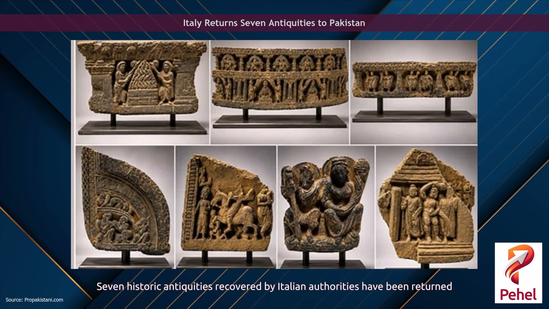 Italy Returns Seven Antiquities to Pakistan