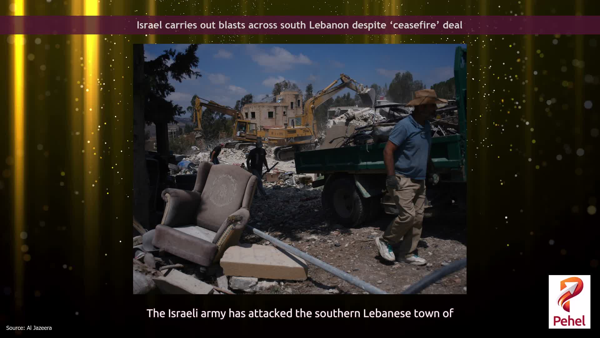 Israel carries out blasts across south Lebanon despite ‘ceasefire’ deal