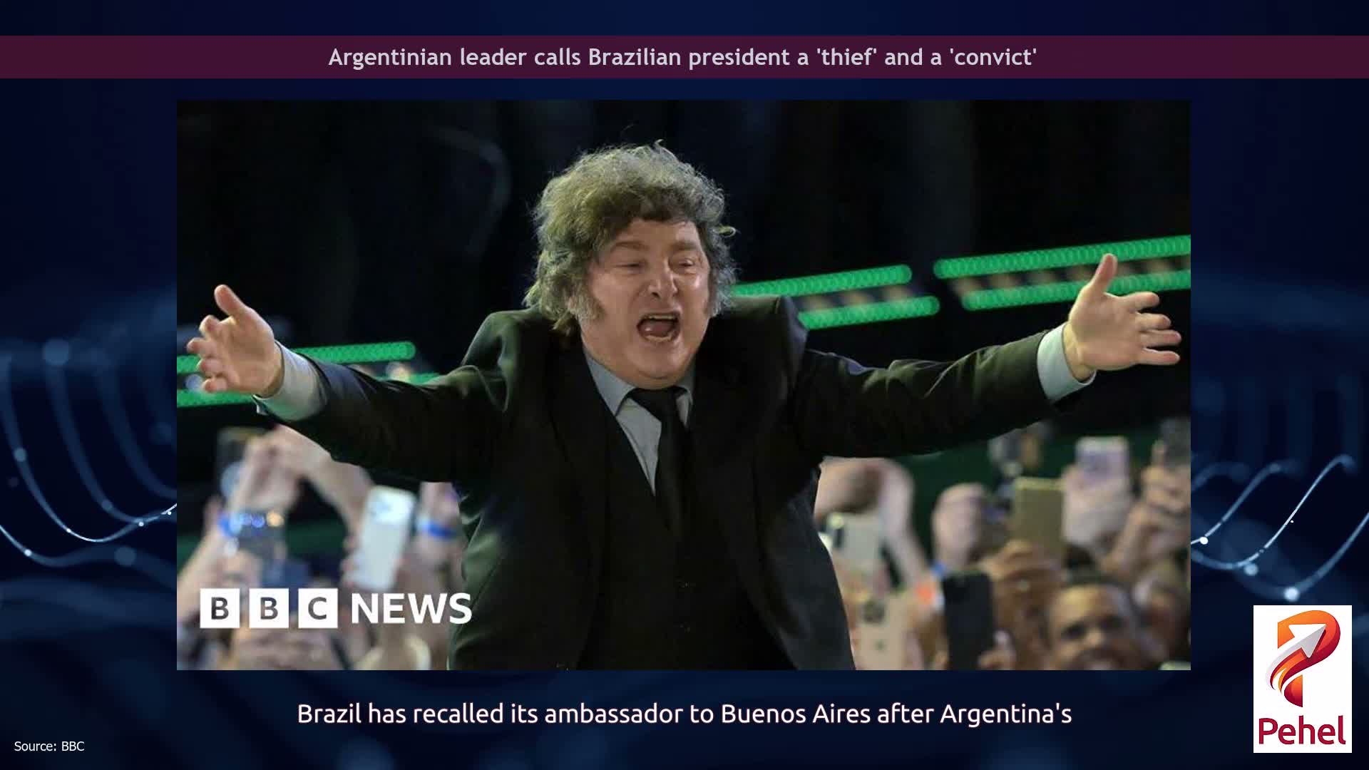 Argentinian leader calls Brazilian president a 'thief' and a 'convict'