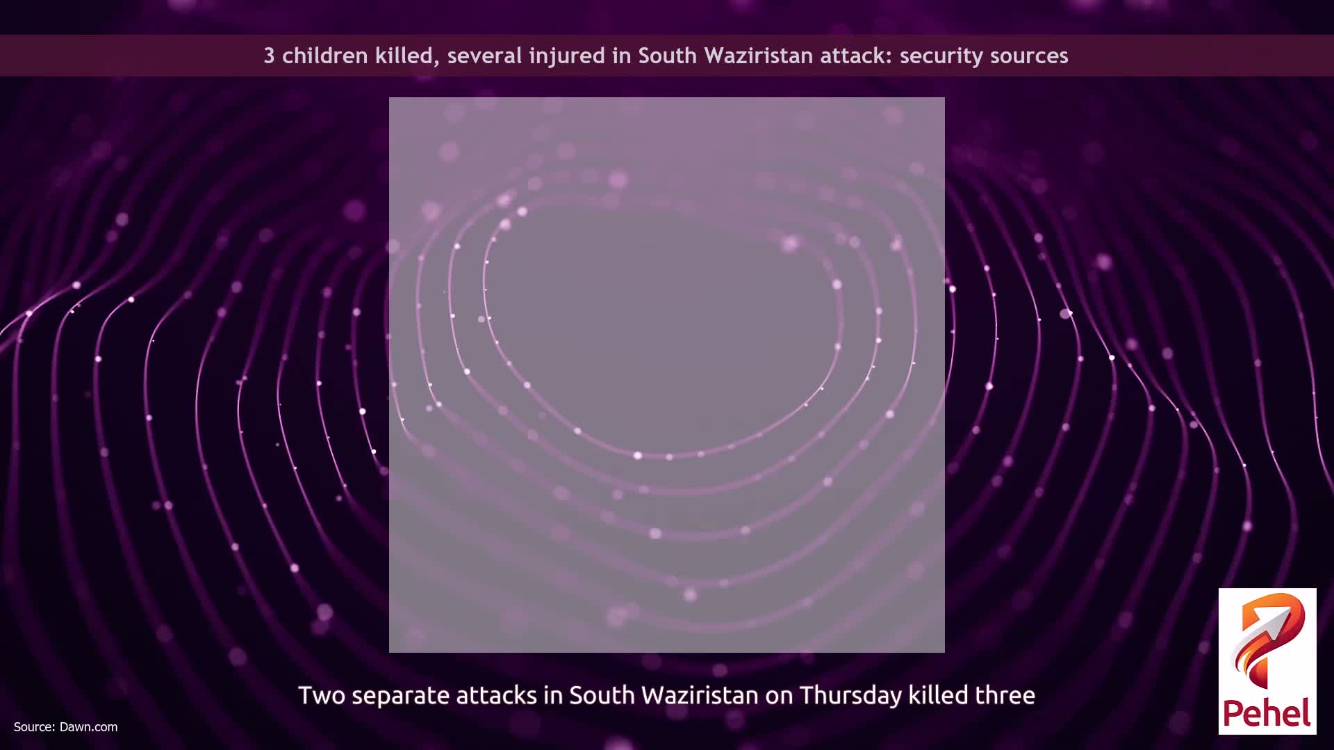 3 children killed, several injured in South Waziristan attack: security sources