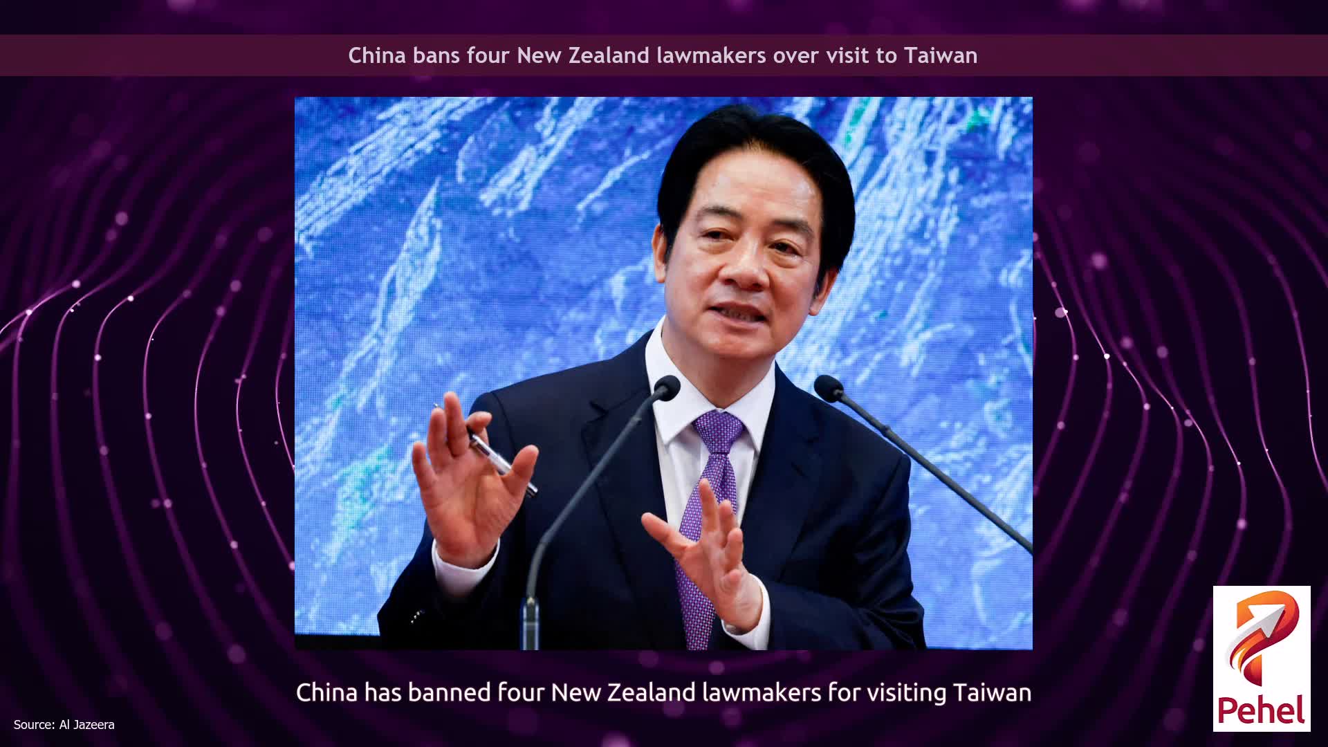 China bans four New Zealand lawmakers over visit to Taiwan