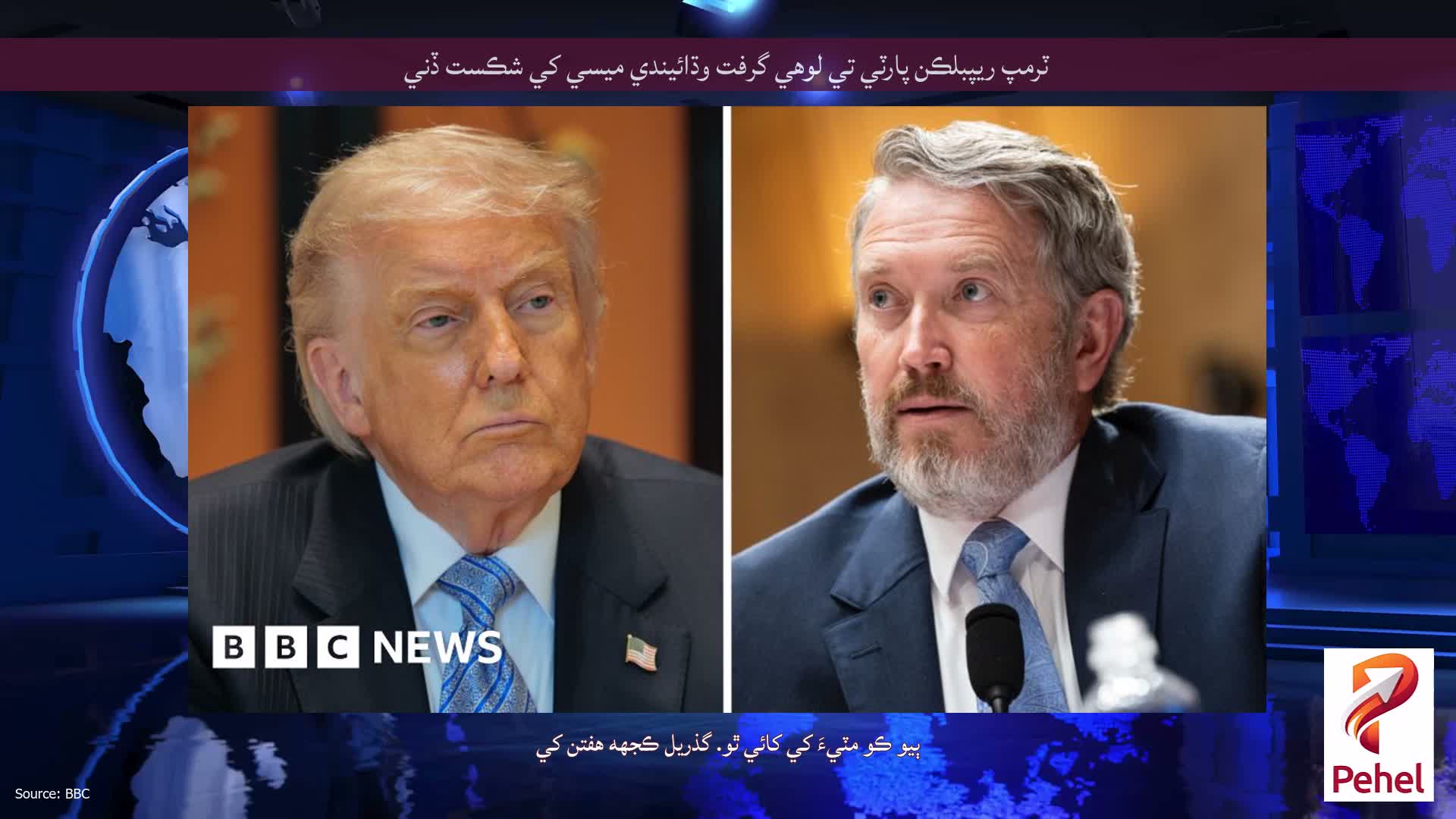 ٽرمپ ريپبلڪن پارٽي تي لوهي گرفت وڌائيندي ميسي کي شڪست ڏني