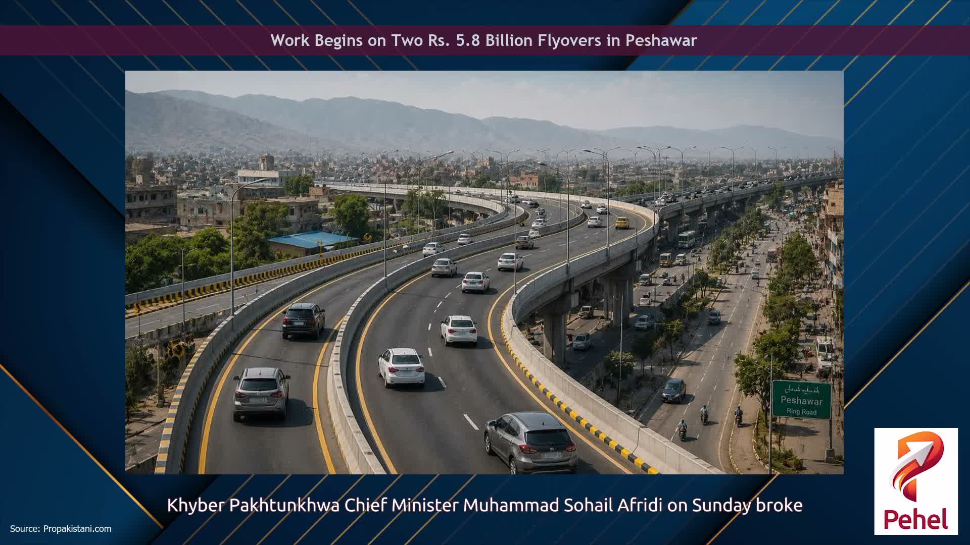 Work Begins on Two Rs. 5.8 Billion Flyovers in Peshawar