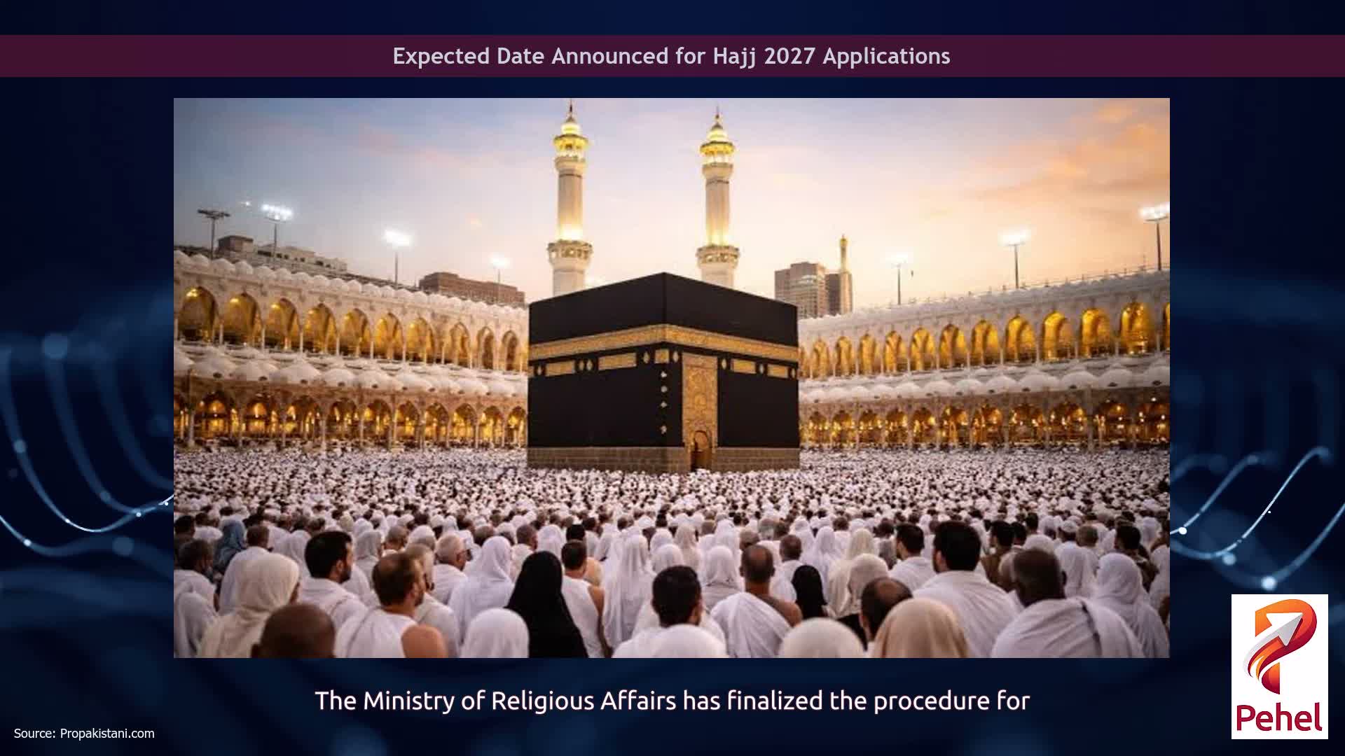 Expected Date Announced for Hajj 2027 Applications