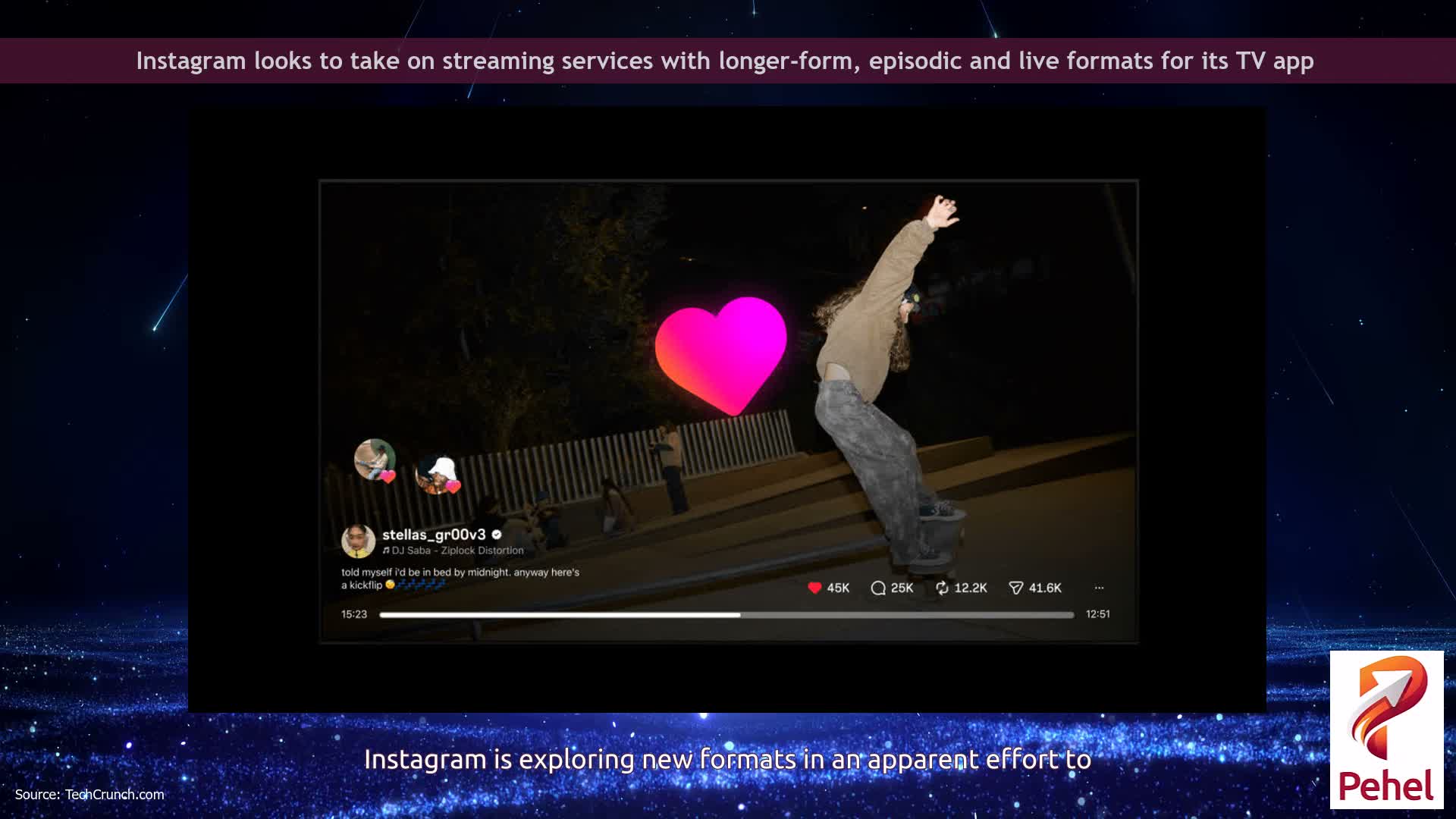 Instagram looks to take on streaming services with longer-form, episodic and live formats for its TV app