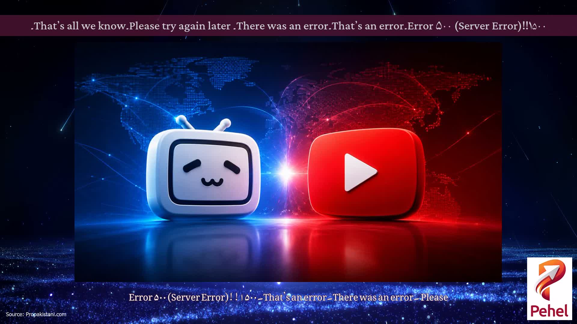 Error ۵۰۰ (Server Error)!!۱۵۰۰۔That’s an error۔There was an error۔ Please try again later۔That’s all we know۔