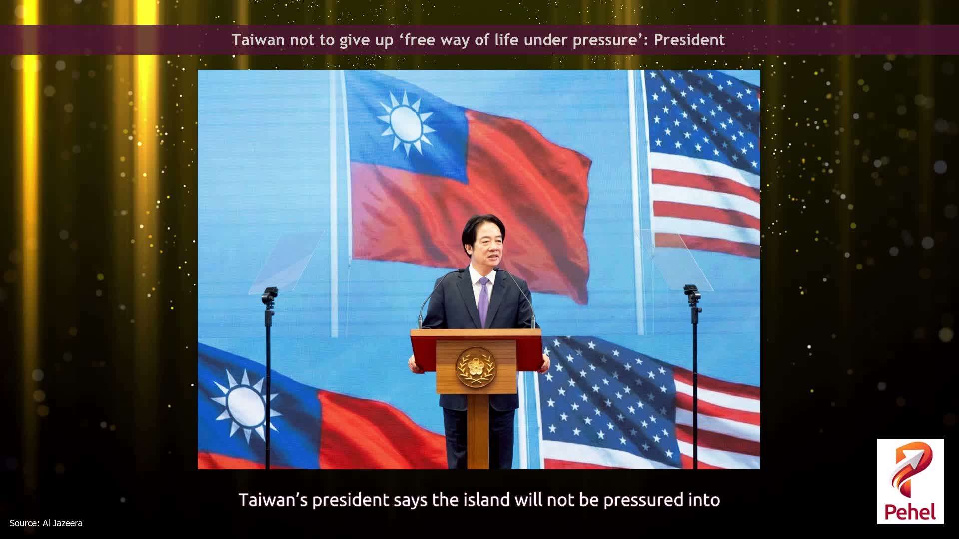 Taiwan not to give up ‘free way of life under pressure’: President