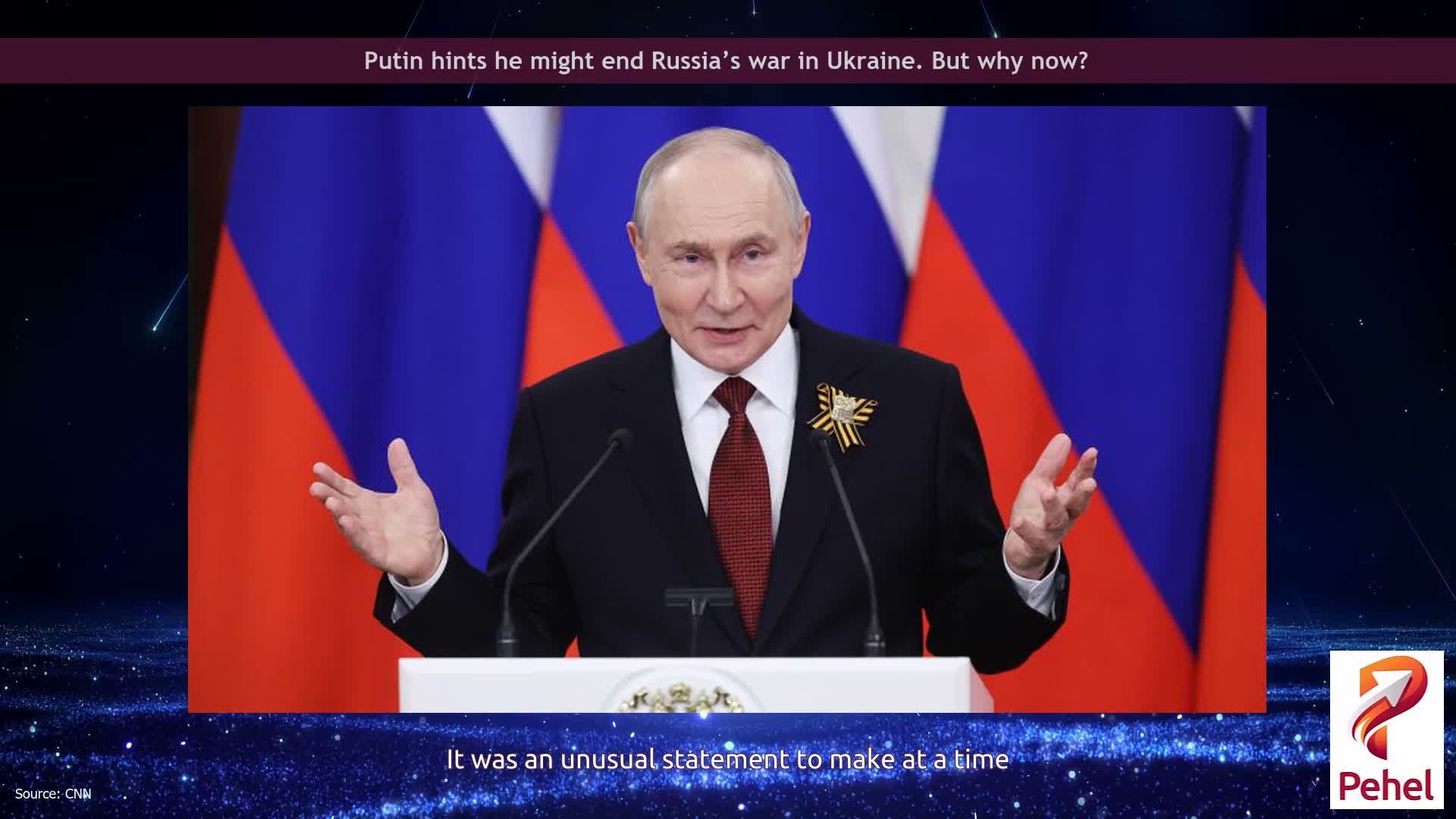 Putin hints he might end Russia’s war in Ukraine. But why now?