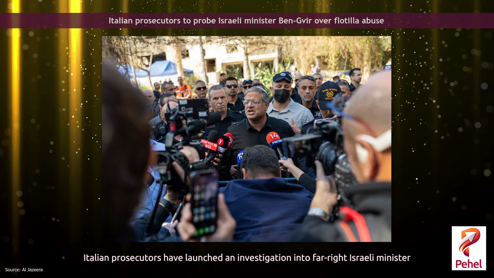 Italian prosecutors to probe Israeli minister Ben-Gvir over flotilla abuse
