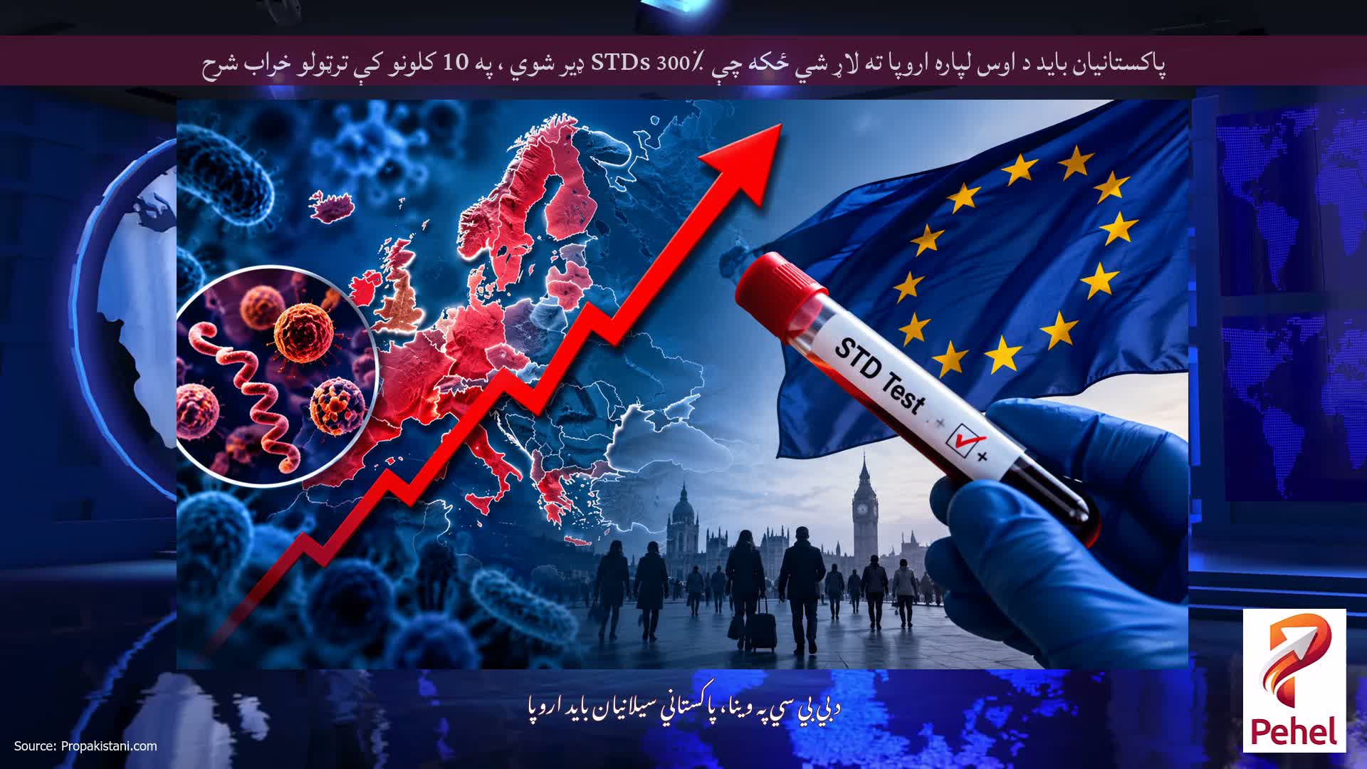 پاکستانیان باید د اوس لپاره اروپا ته لاړ شي ځکه چې STDs 300٪ ډیر شوي ، په 10 کلونو کې ترټولو خراب شرح