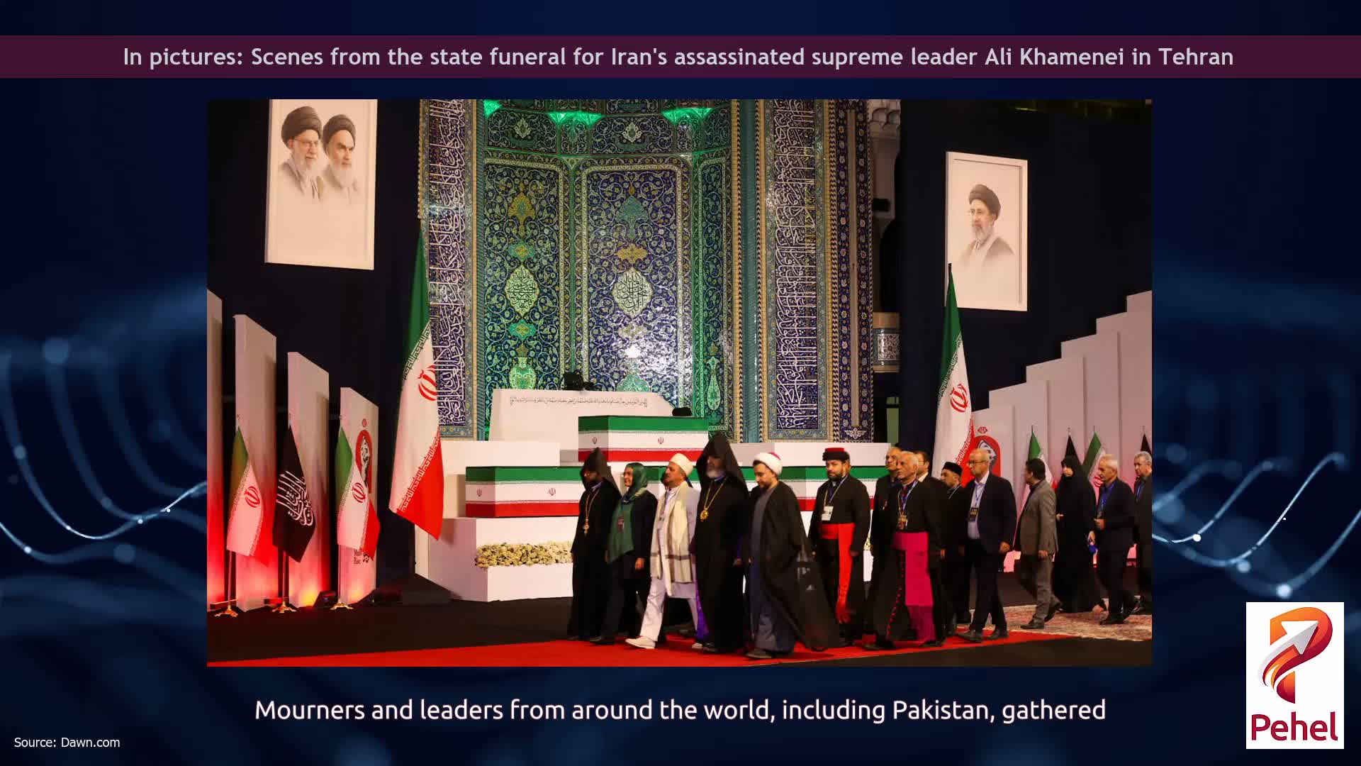 In pictures: Scenes from the state funeral for Iran's assassinated supreme leader Ali Khamenei in Tehran