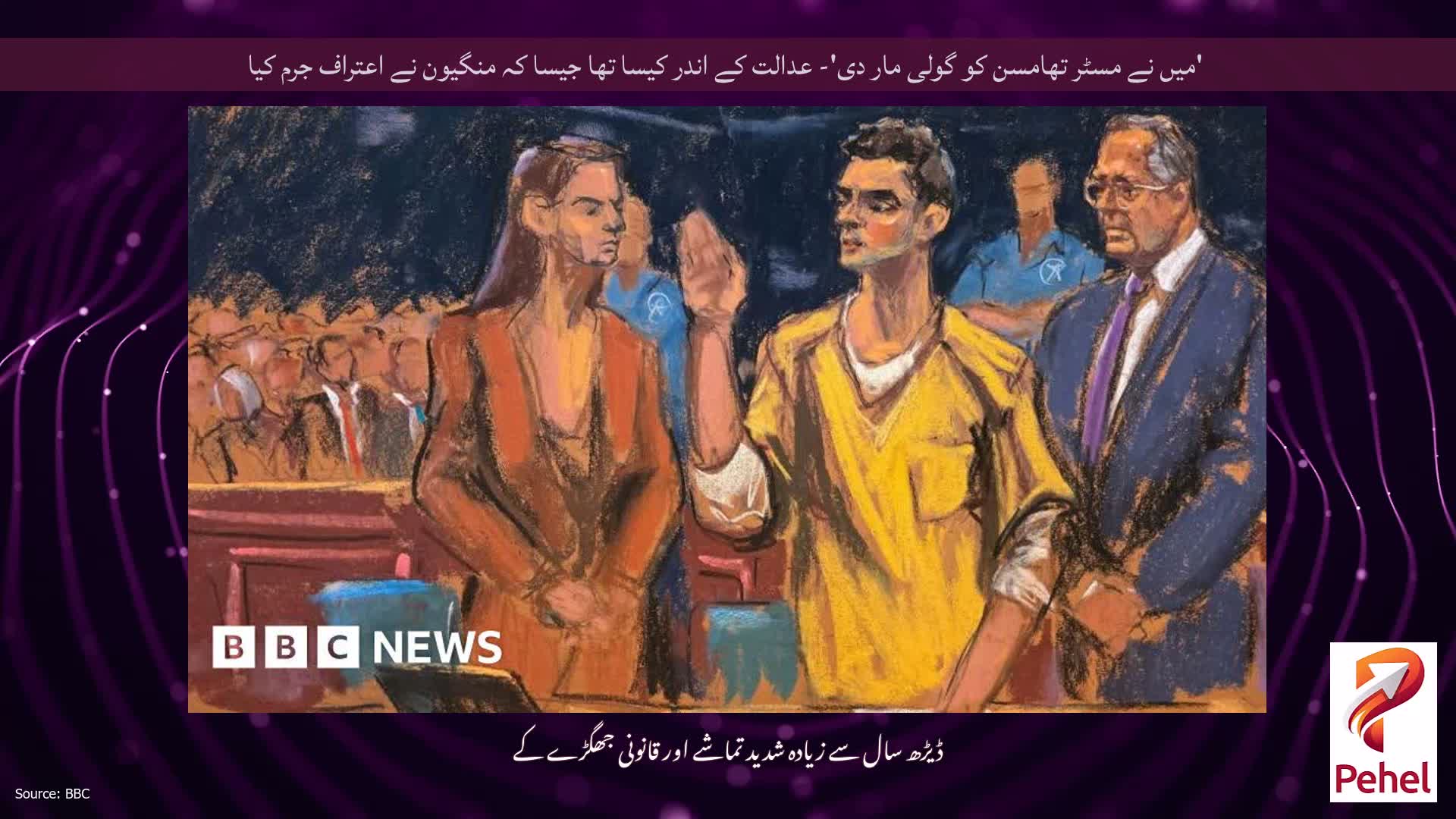 'میں نے مسٹر تھامسن کو گولی مار دی'- عدالت کے اندر کیسا تھا جیسا کہ منگیون نے اعتراف جرم کیا