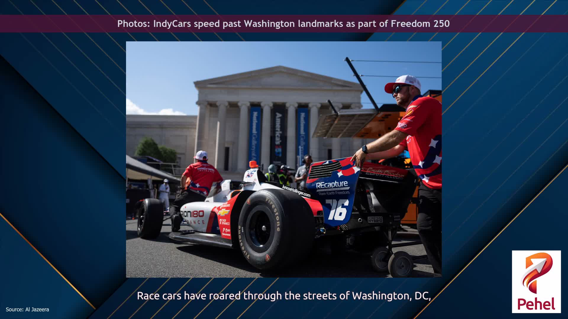 Photos: IndyCars speed past Washington landmarks as part of Freedom 250