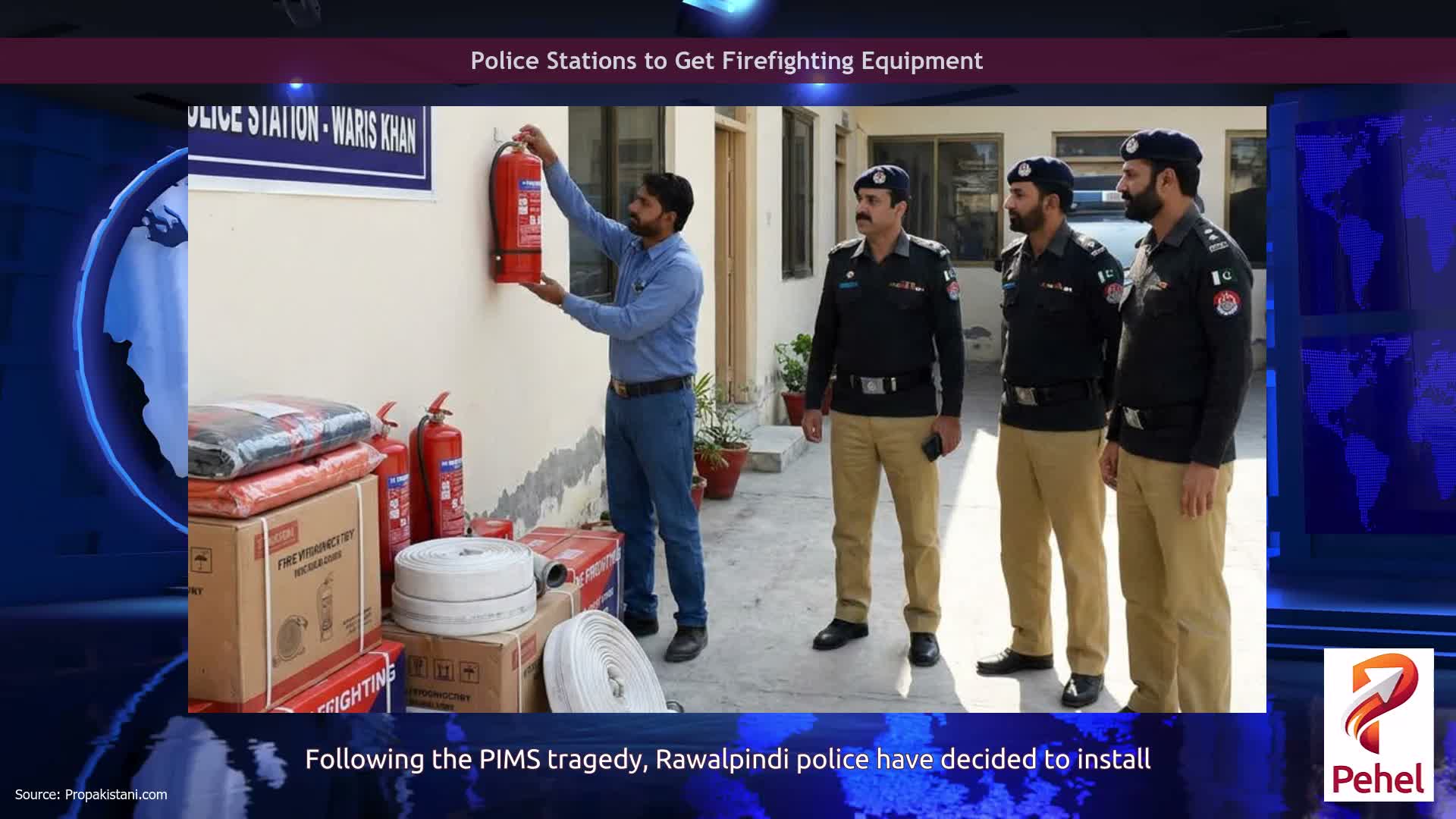 Police Stations to Get Firefighting Equipment