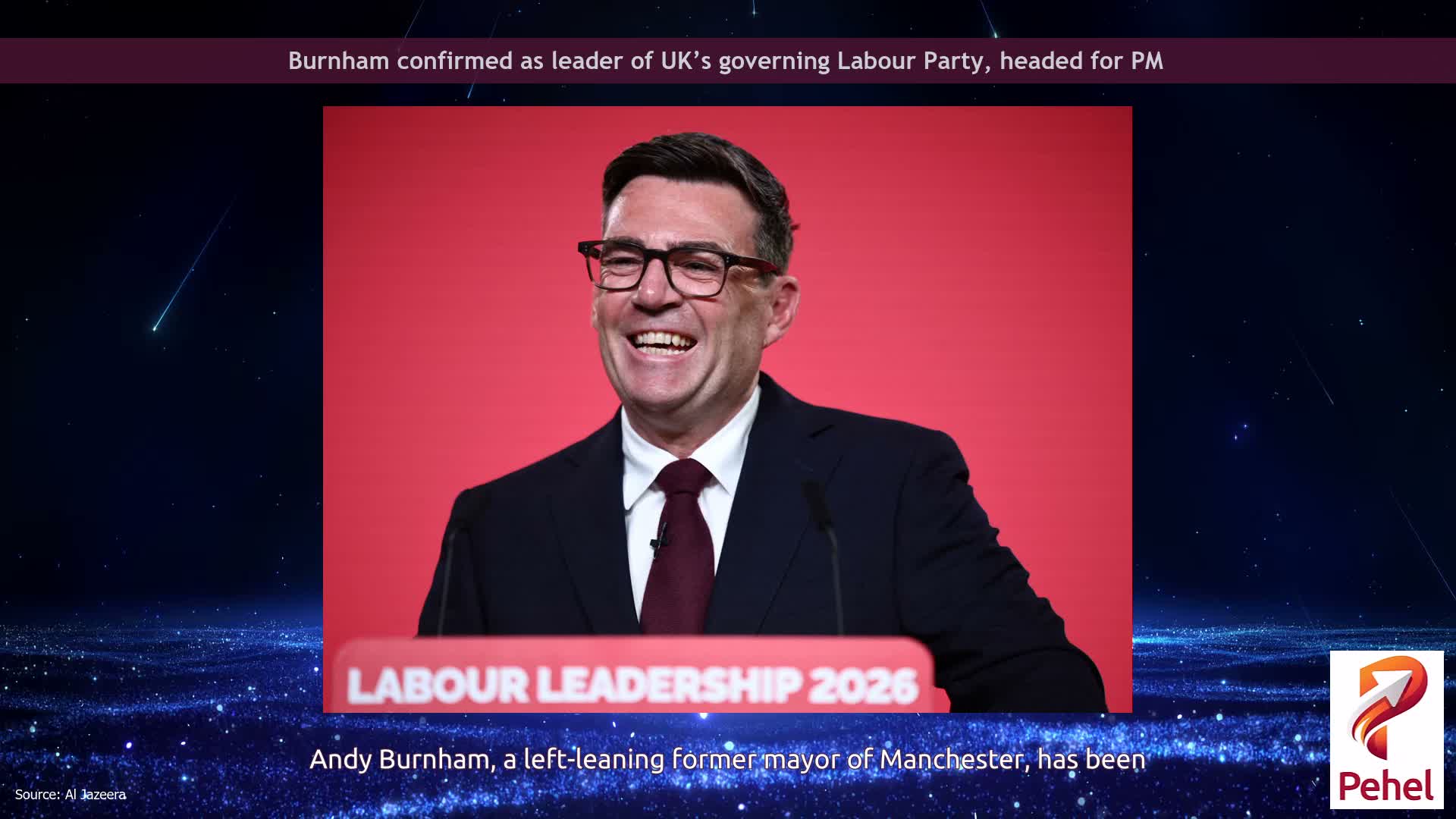 Burnham confirmed as leader of UK’s governing Labour Party, headed for PM