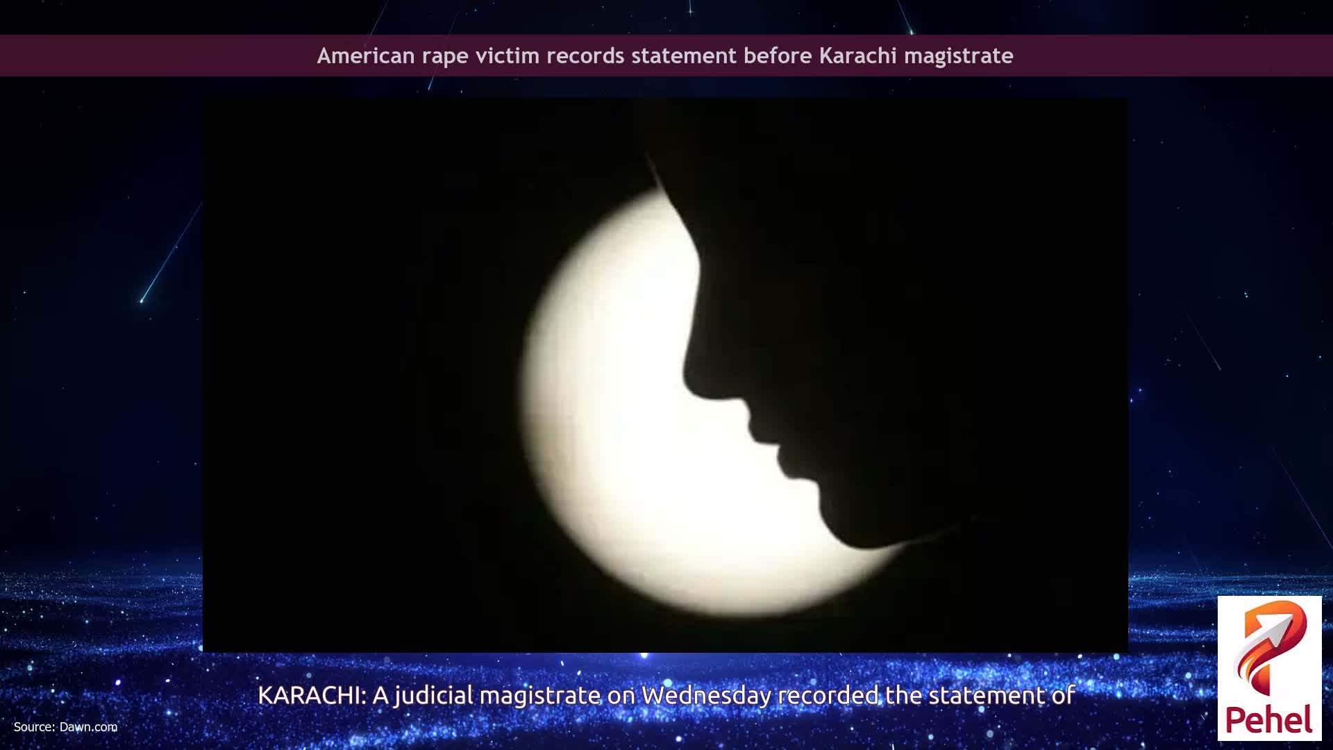 American rape victim records statement before Karachi magistrate