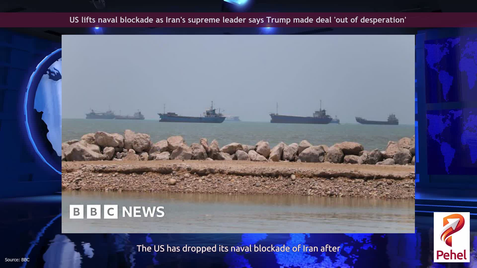 US lifts naval blockade as Iran's supreme leader says Trump made deal 'out of desperation'