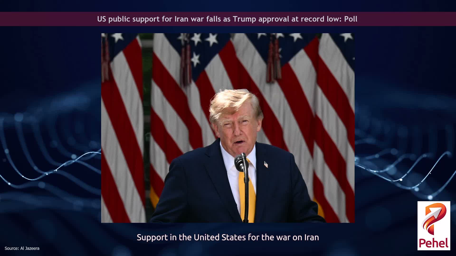 US public support for Iran war falls as Trump approval at record low: Poll