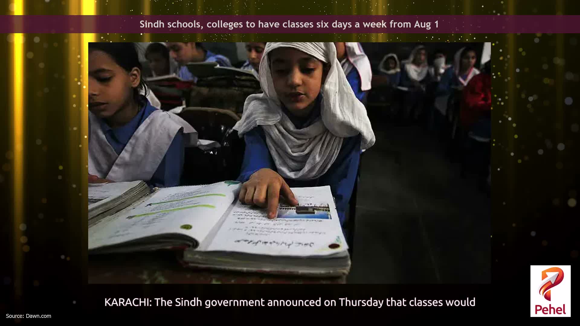 Sindh schools, colleges to have classes six days a week from Aug 1