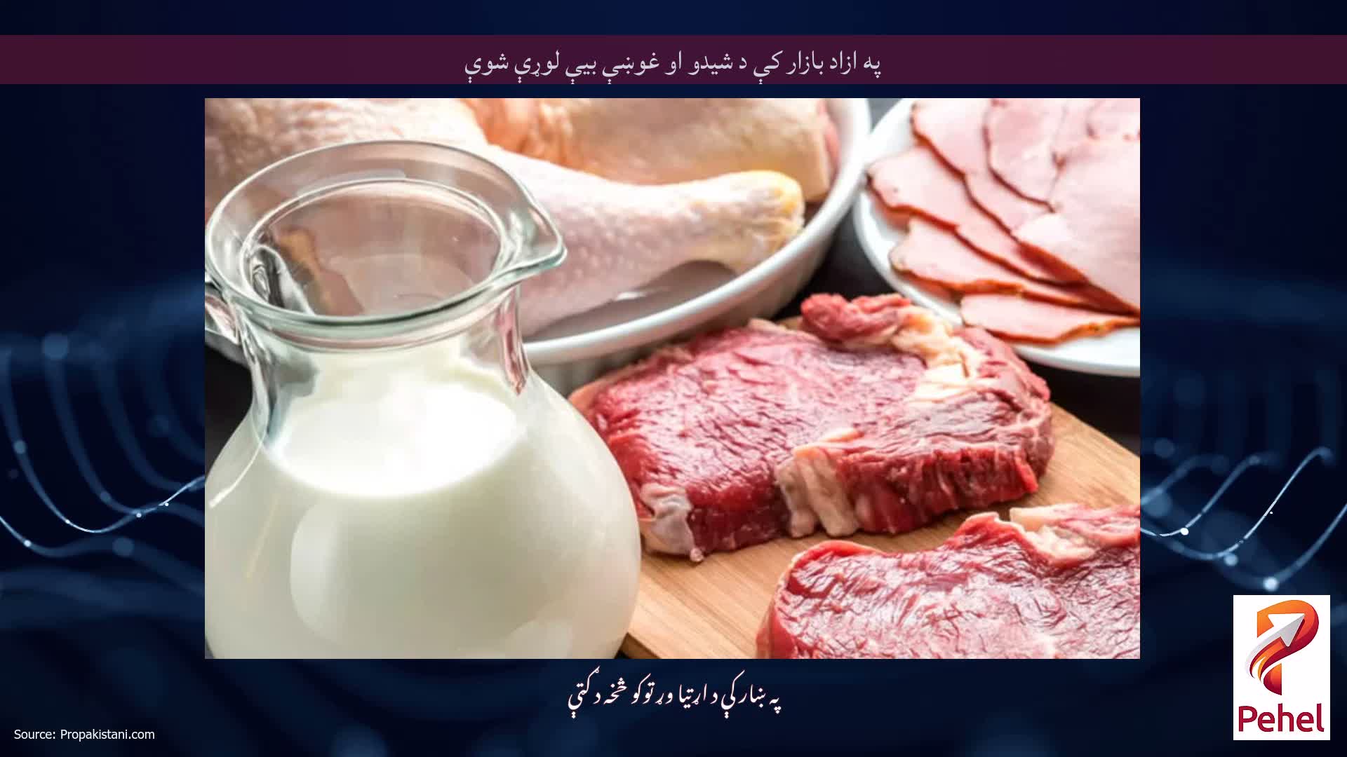 په ازاد بازار کې د شیدو او غوښې بیې لوړې شوې