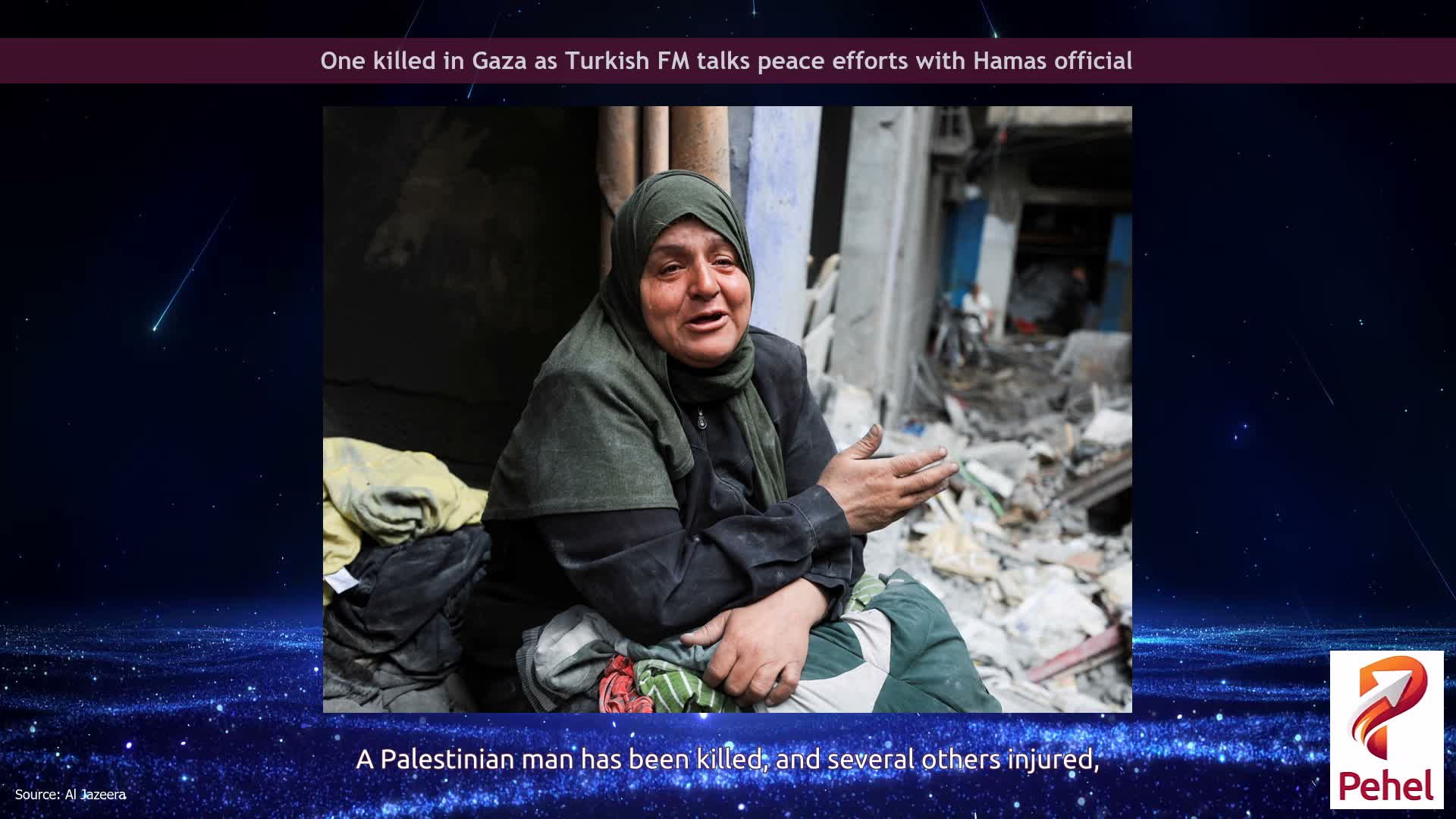 One killed in Gaza as Turkish FM talks peace efforts with Hamas official