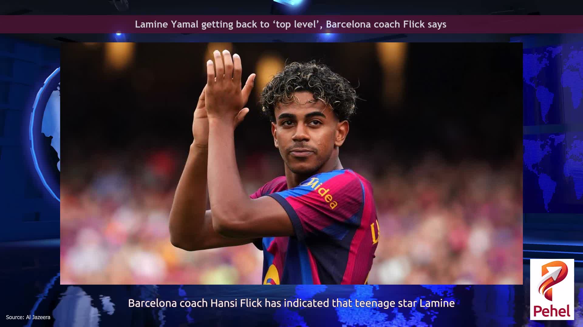 Lamine Yamal getting back to ‘top level’, Barcelona coach Flick says