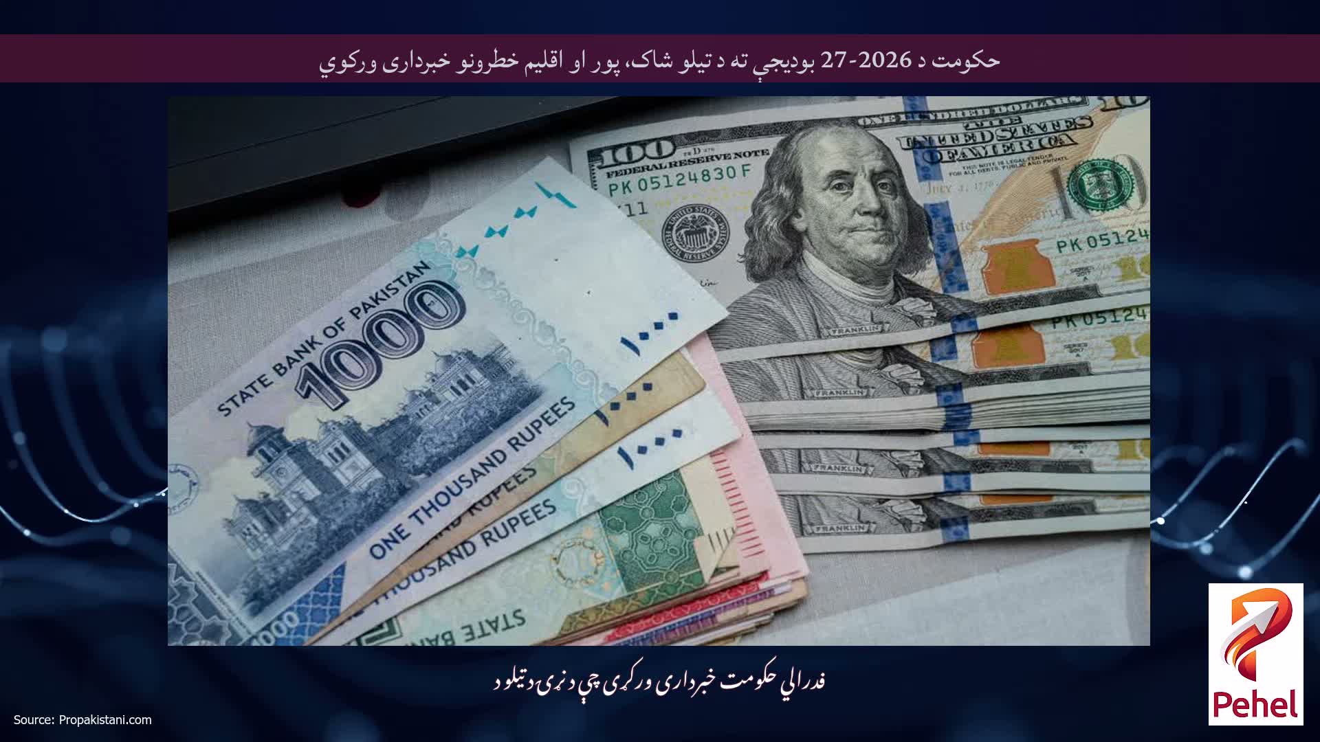 حکومت د 2026-27 بودیجې ته د تیلو شاک، پور او اقلیم خطرونو خبرداری ورکوي