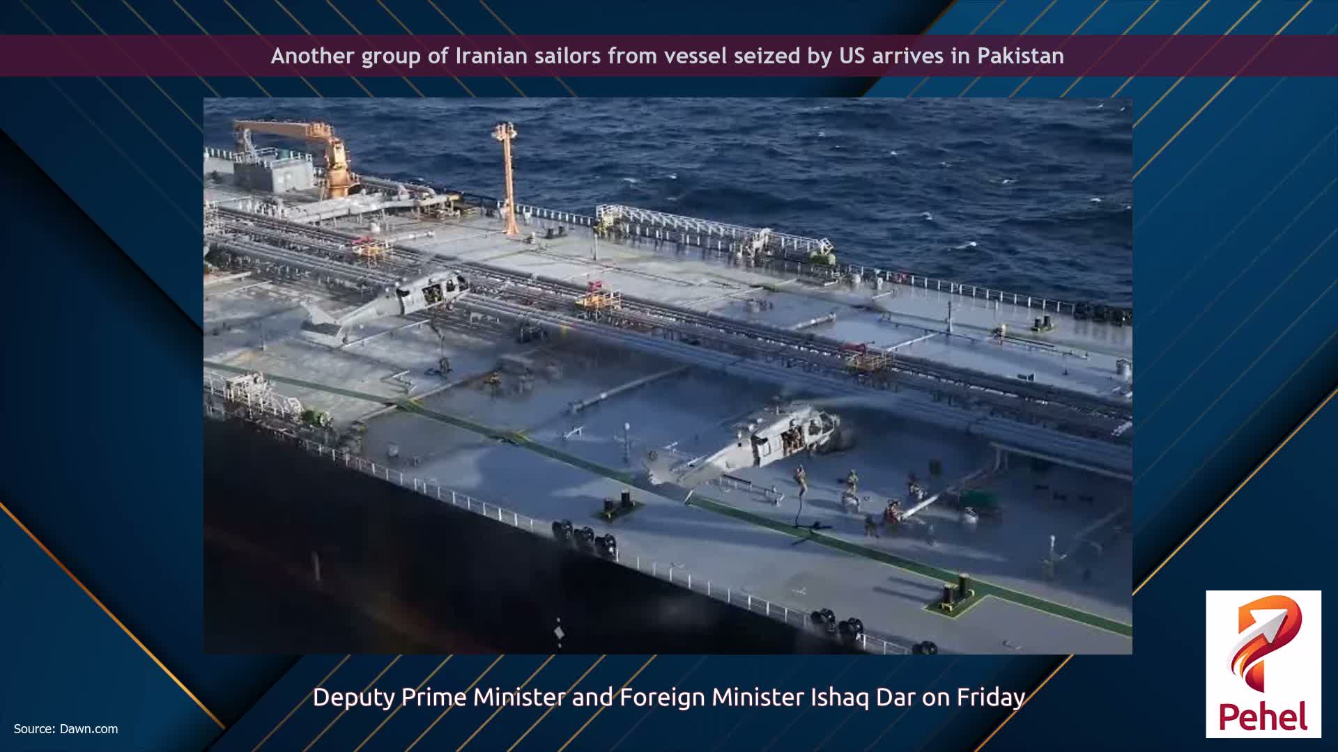 Another group of Iranian sailors from vessel seized by US arrives in Pakistan
