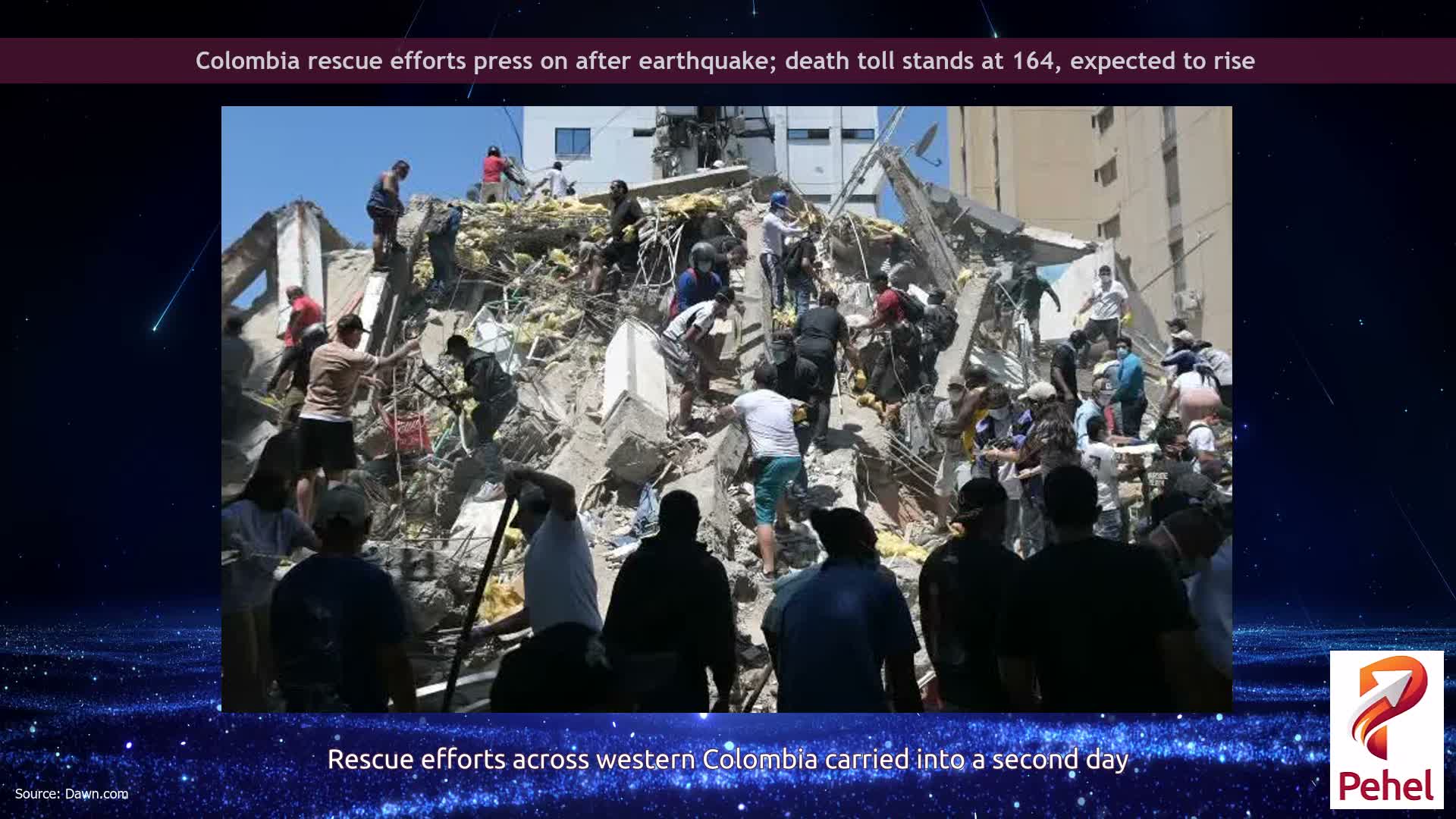 Colombia rescue efforts press on after earthquake; death toll stands at 164, expected to rise