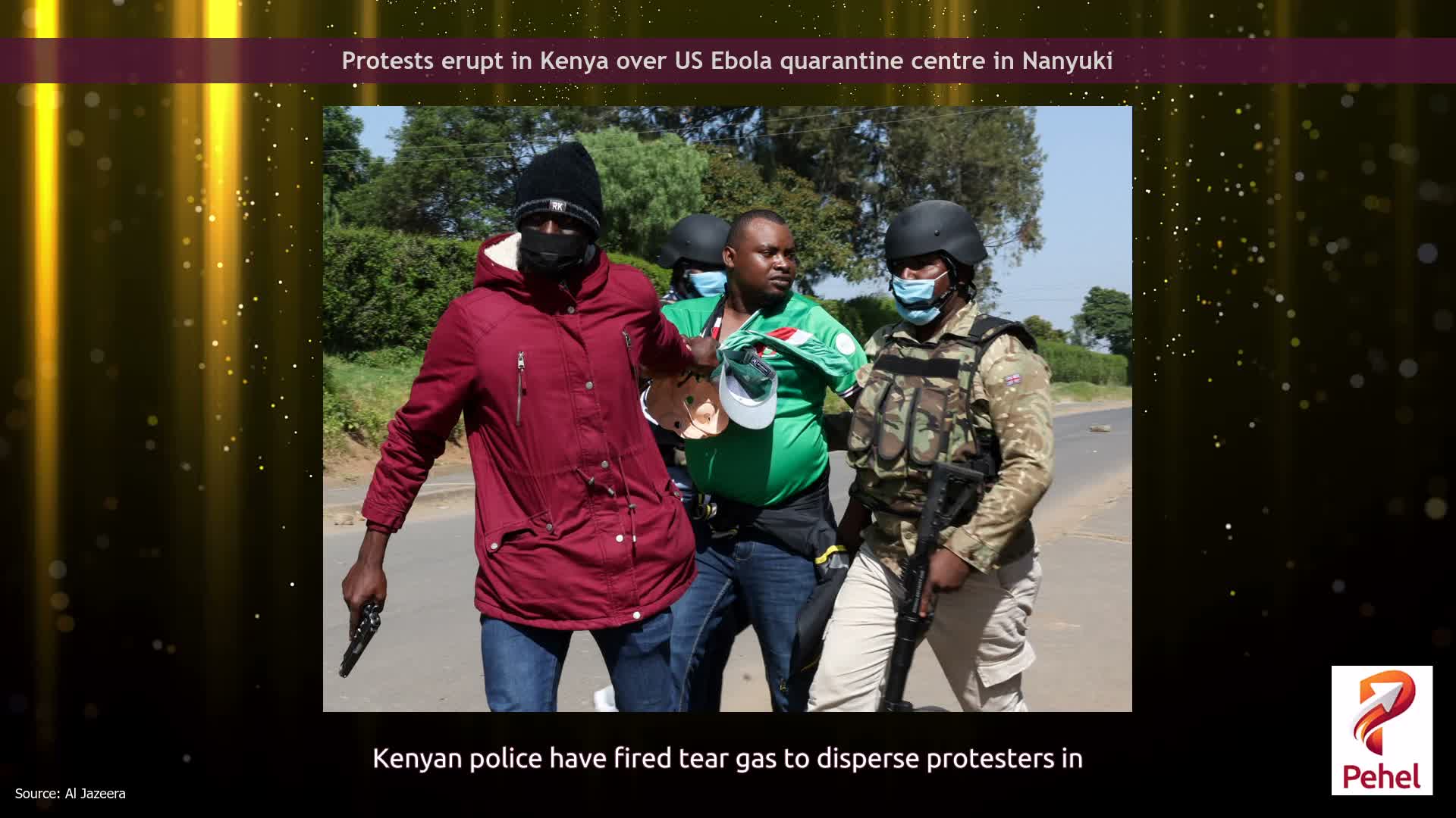 Protests erupt in Kenya over US Ebola quarantine centre in Nanyuki
