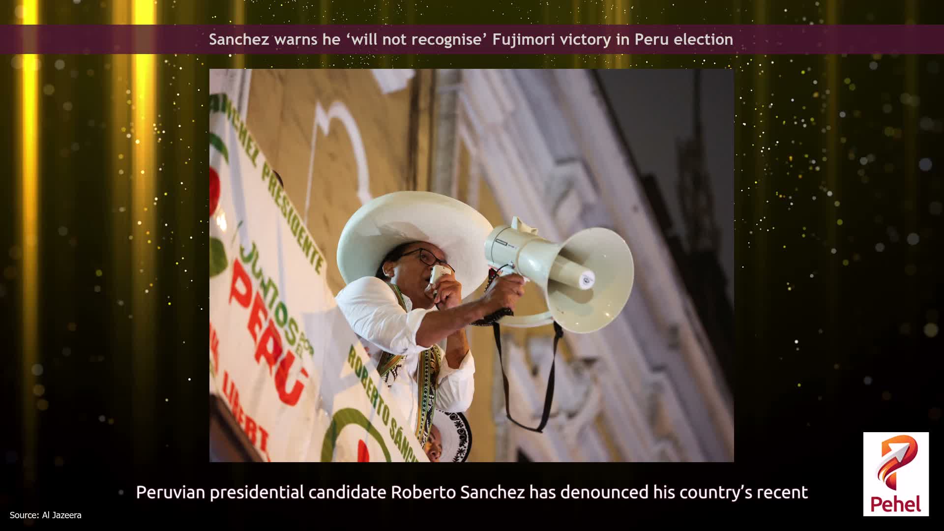 Sanchez warns he ‘will not recognise’ Fujimori victory in Peru election
