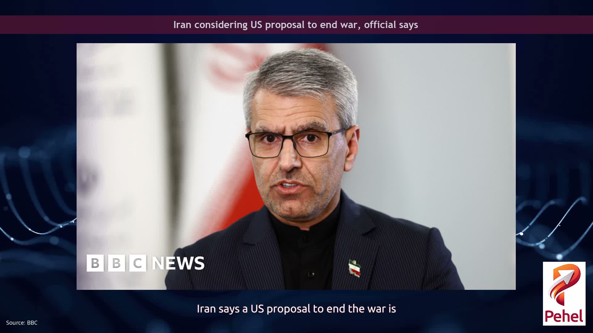 Iran considering US proposal to end war, official says