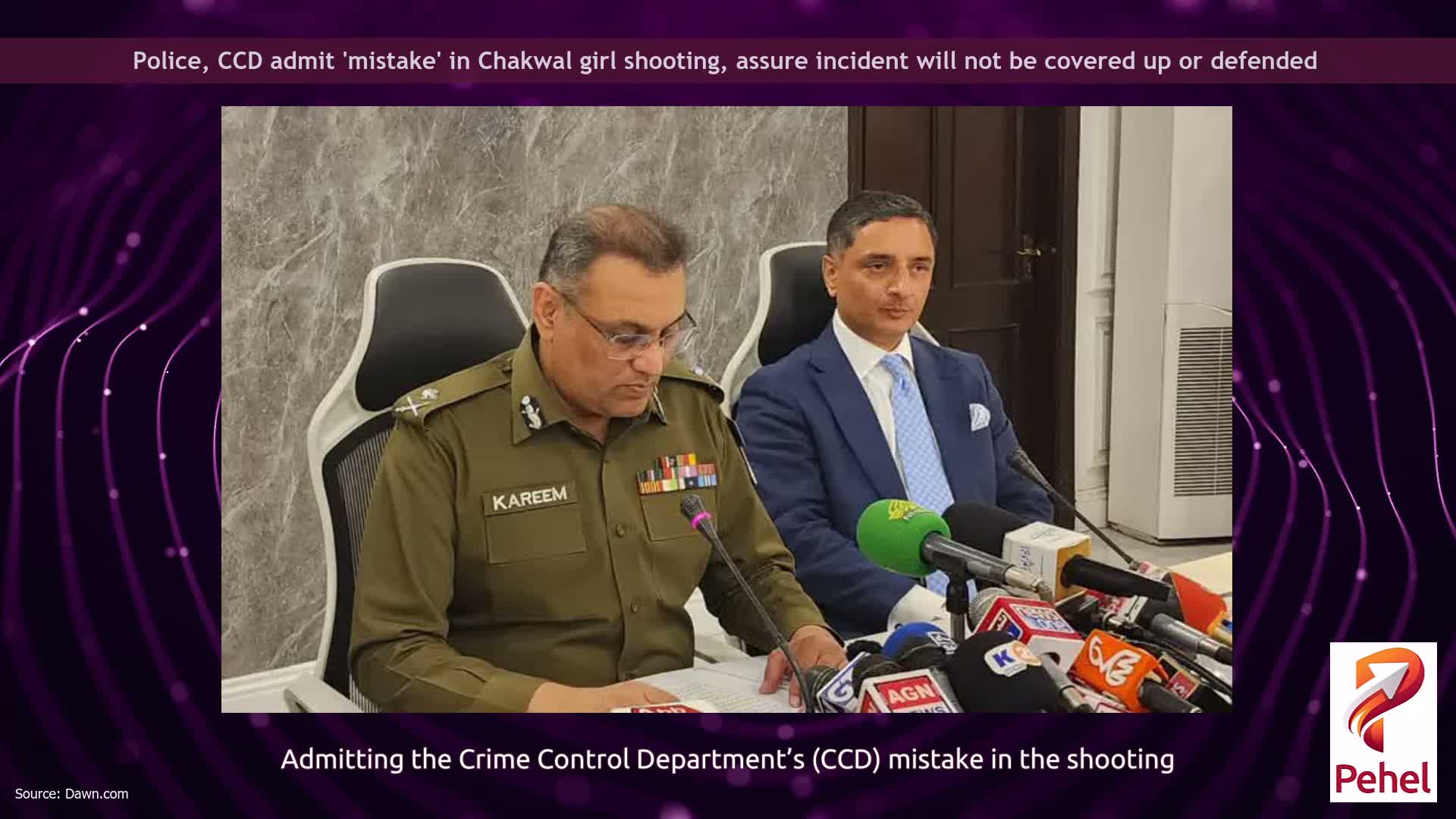 Police, CCD admit 'mistake' in Chakwal girl shooting, assure incident will not be covered up or defended