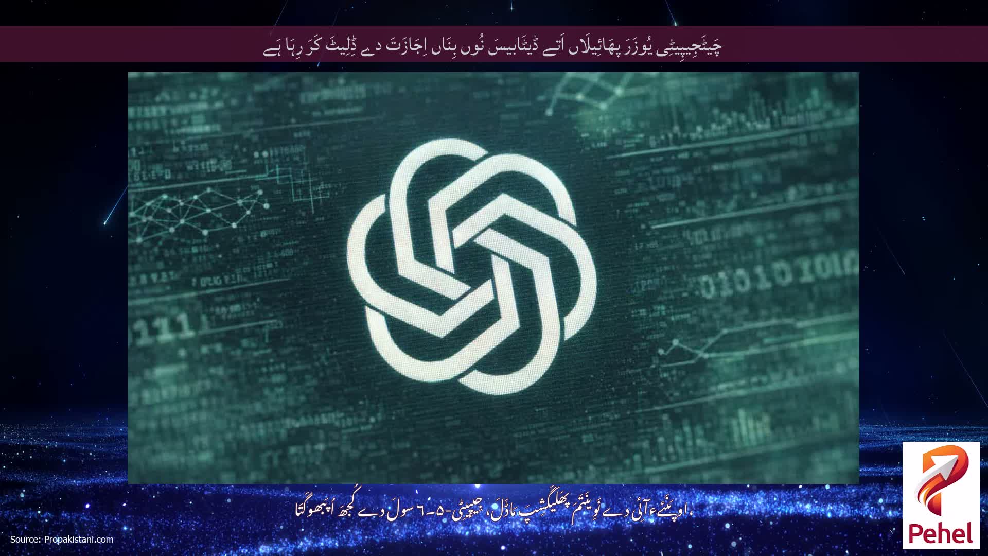 چَیٹَجِیپِیٹِی یُوزَرَ پھَائِیلَاں اَتے ڈیٹَابیسَ نُوں بِنَاں اِجَازَتَ دے ڈِلِیٹَ کَرَ رِہَا ہَے