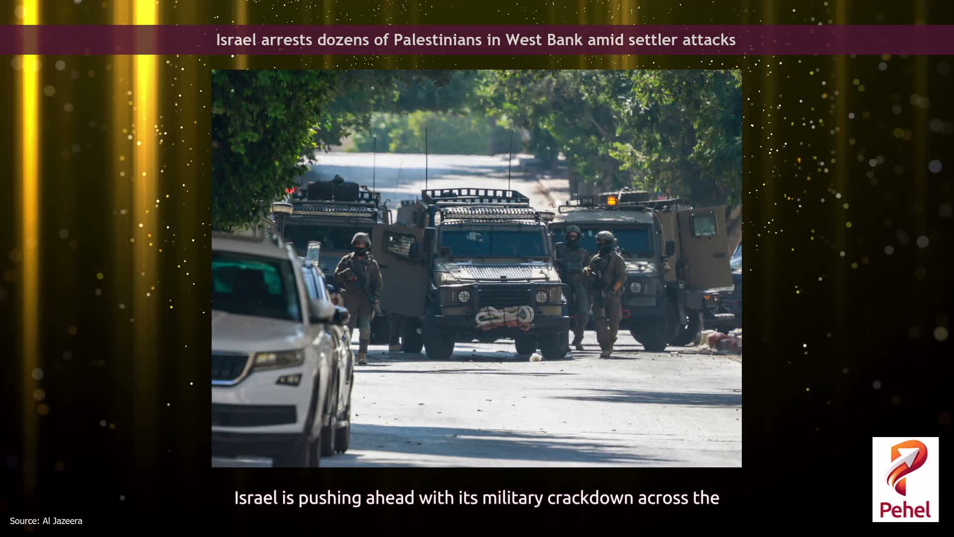 Israel arrests dozens of Palestinians in West Bank amid settler attacks