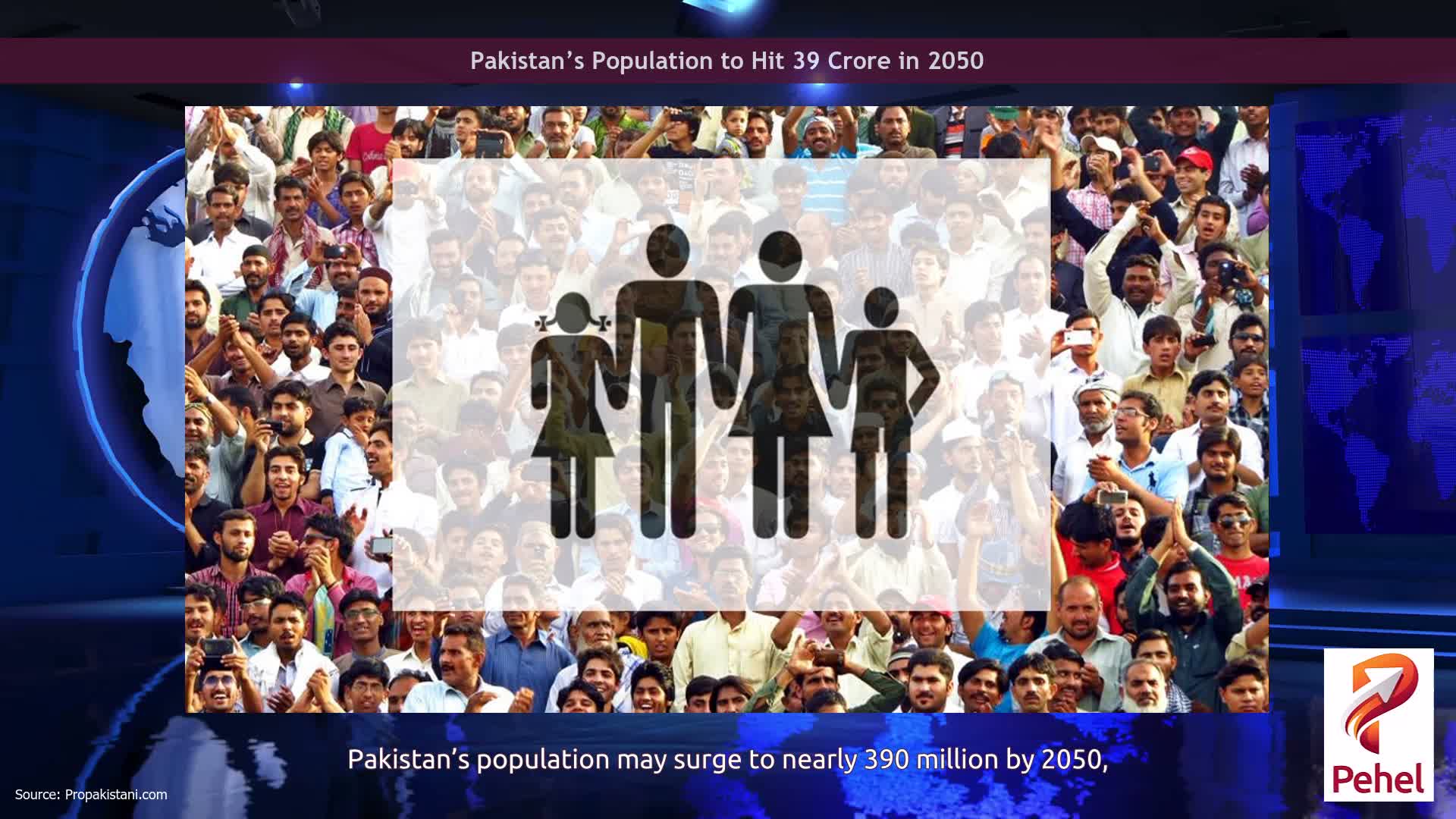 Pakistan’s Population to Hit 39 Crore in 2050