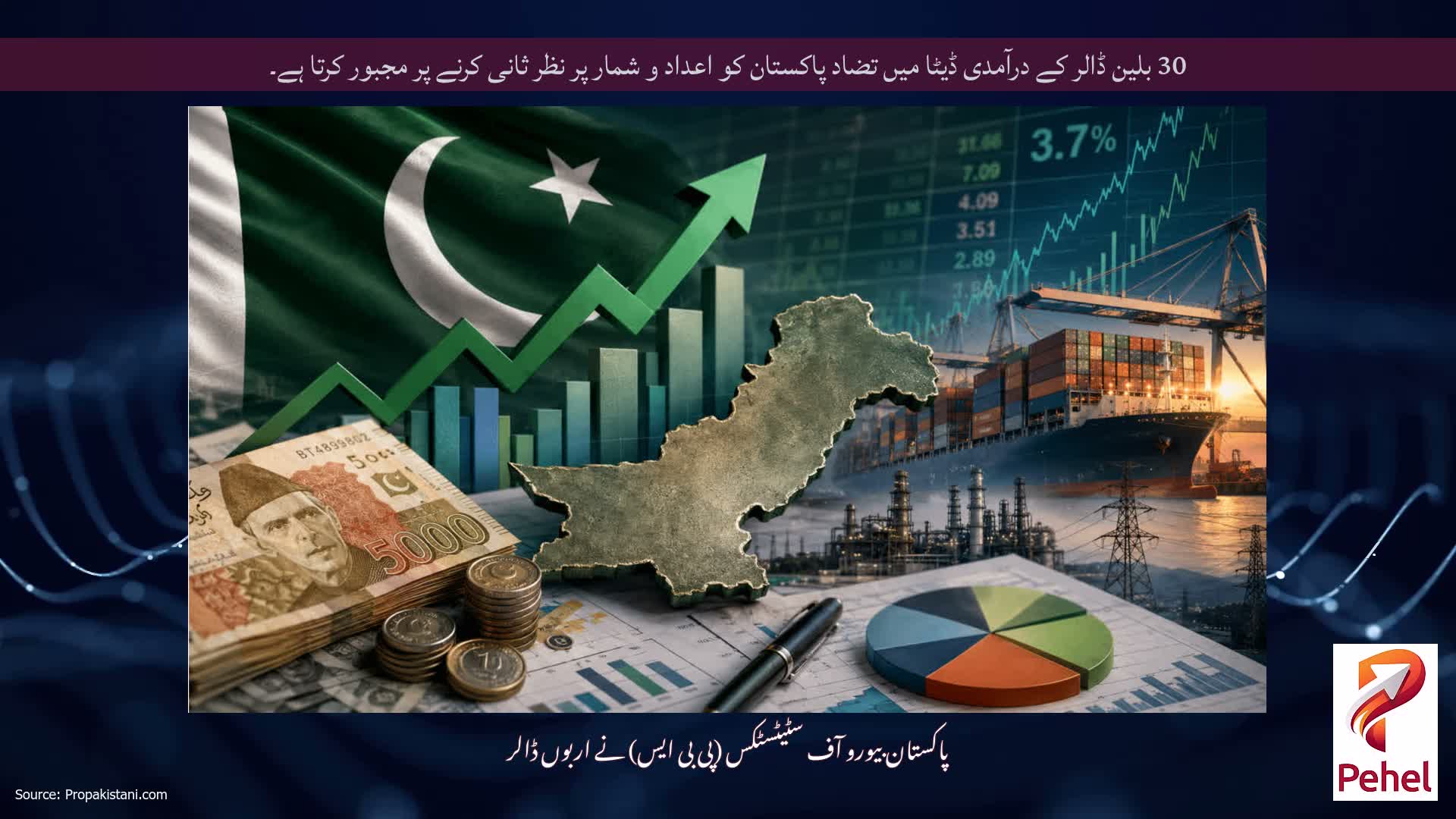 30 بلین ڈالر کے درآمدی ڈیٹا میں تضاد پاکستان کو اعداد و شمار پر نظر ثانی کرنے پر مجبور کرتا ہے۔