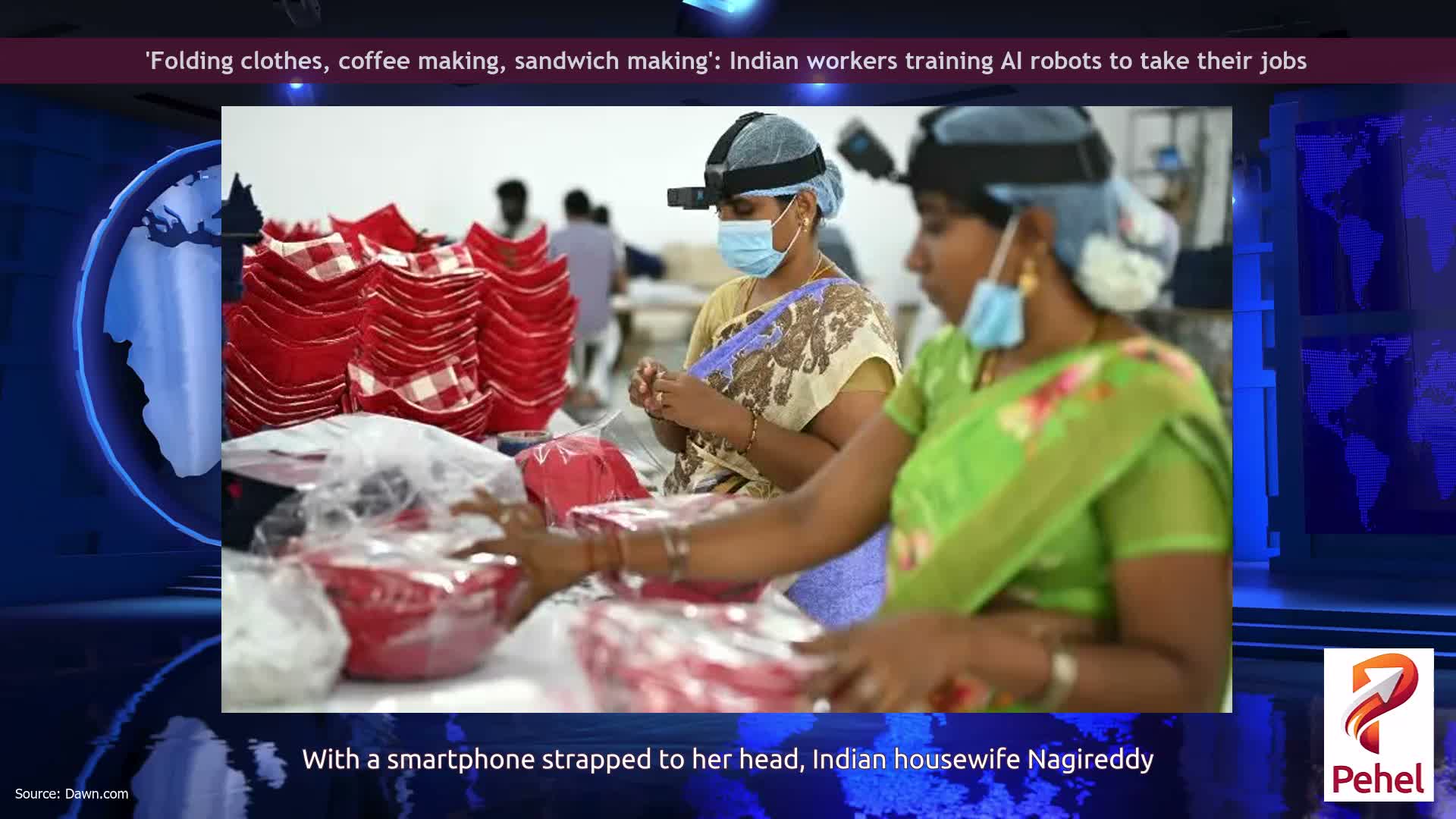 'Folding clothes, coffee making, sandwich making': Indian workers training AI robots to take their jobs