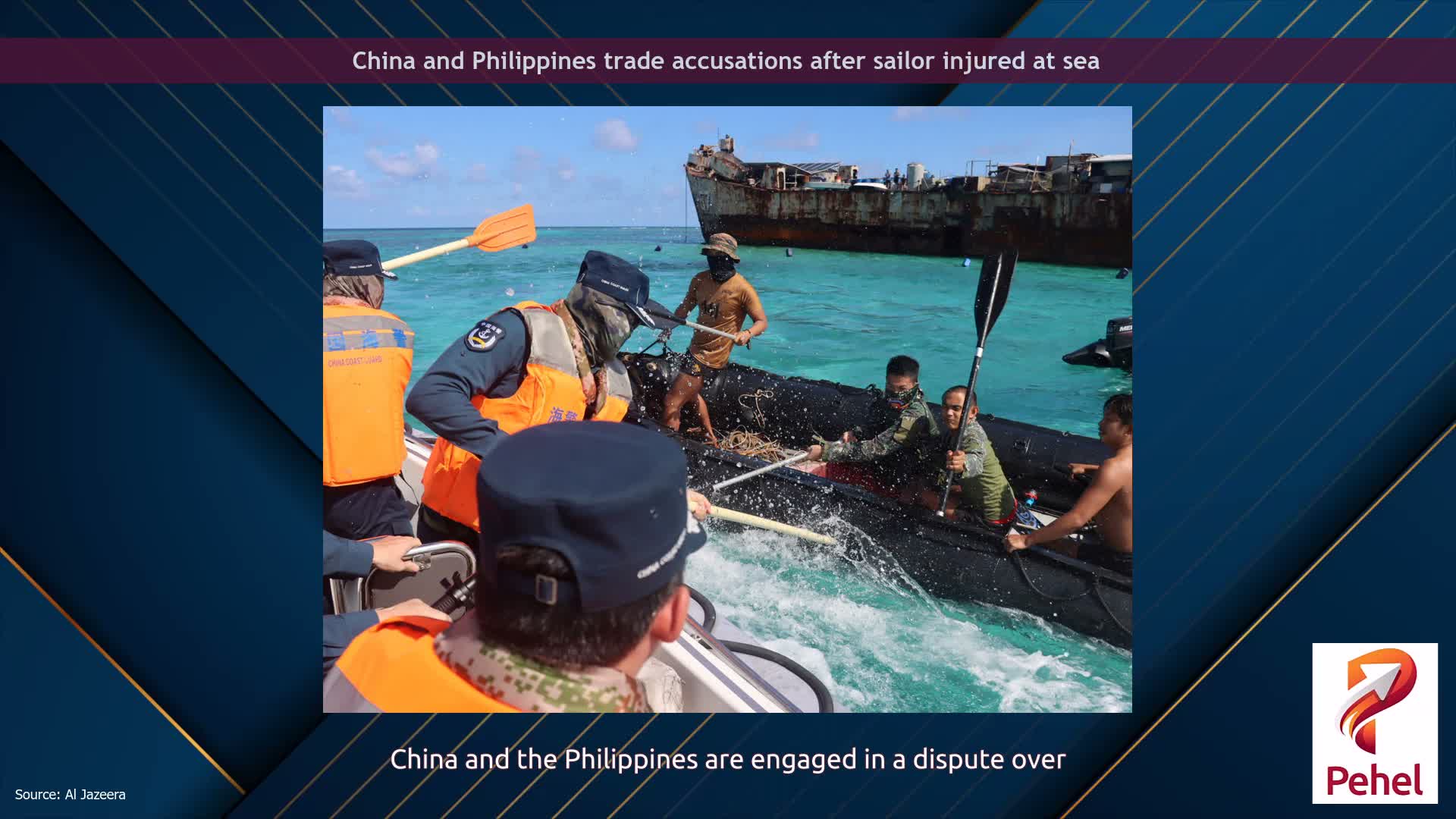 China and Philippines trade accusations after sailor injured at sea