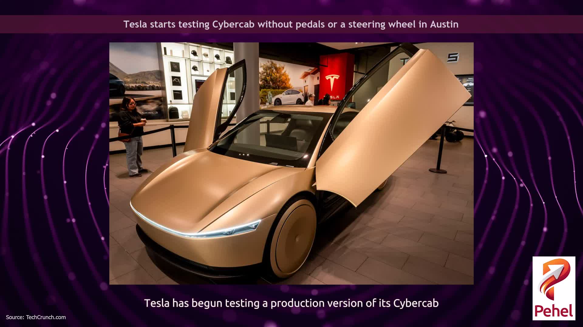 Tesla starts testing Cybercab without pedals or a steering wheel in Austin